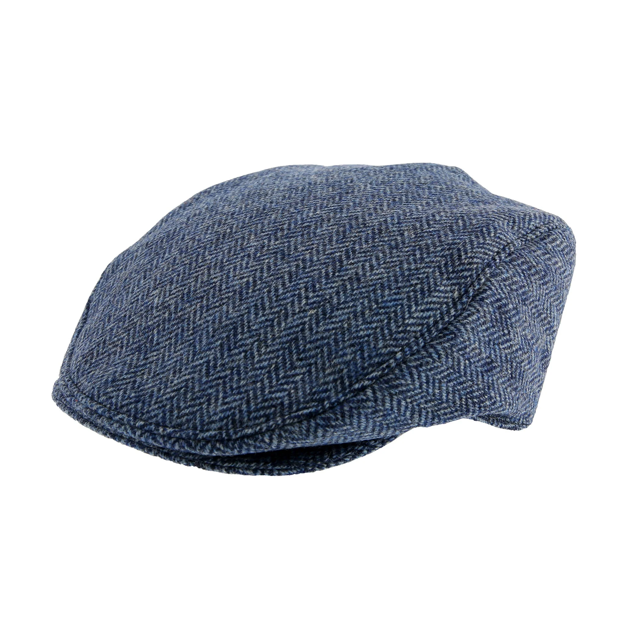 Men's Abraham Moon Herringbone Tweed Flat Cap - Image 8