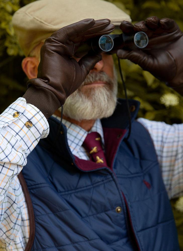 Men's Heritage Water-Resistant Silk-Lined Left Hand Leather Shooting Gloves - Image 5