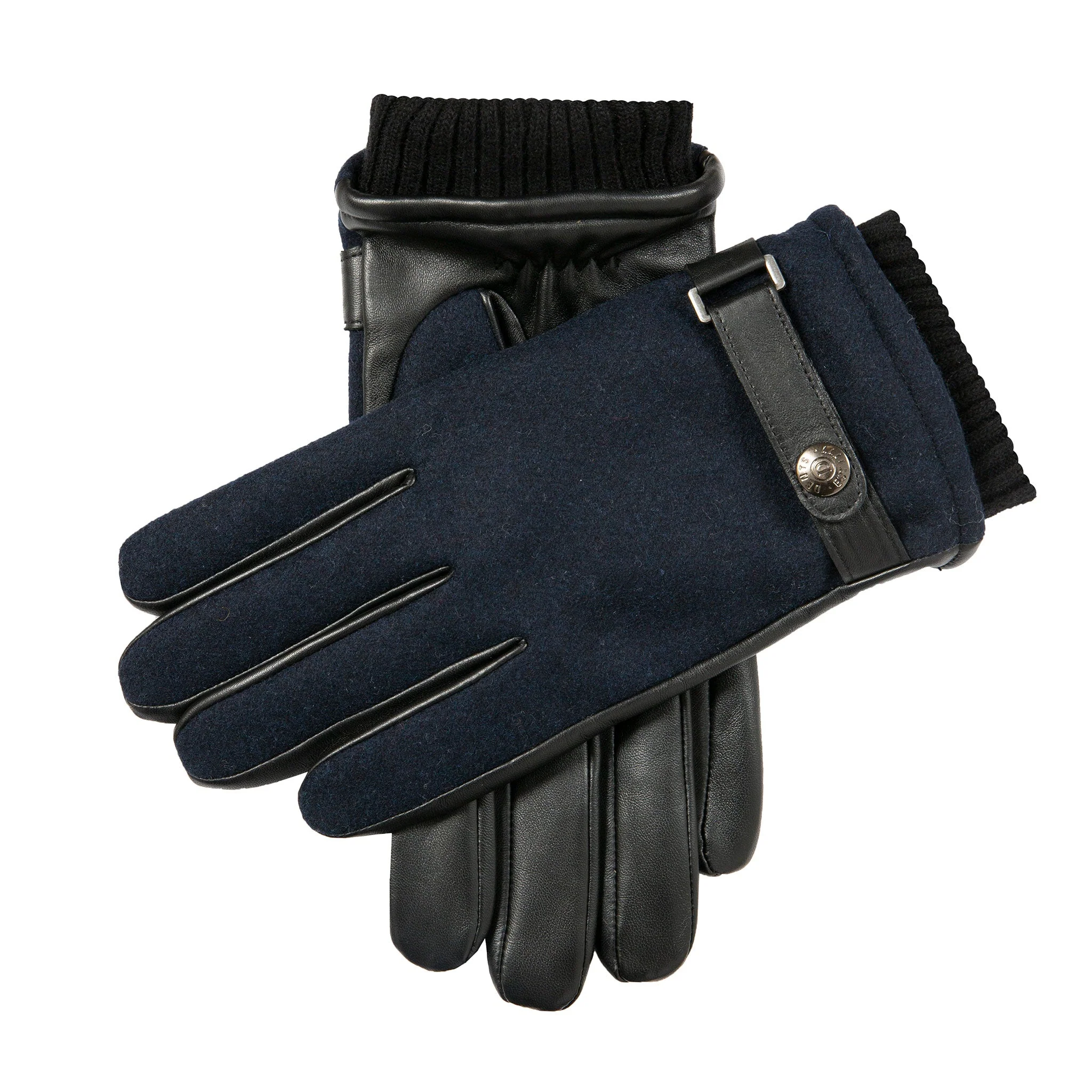 Men’s Touchscreen Lined Flannel and Leather Gloves - Image 15