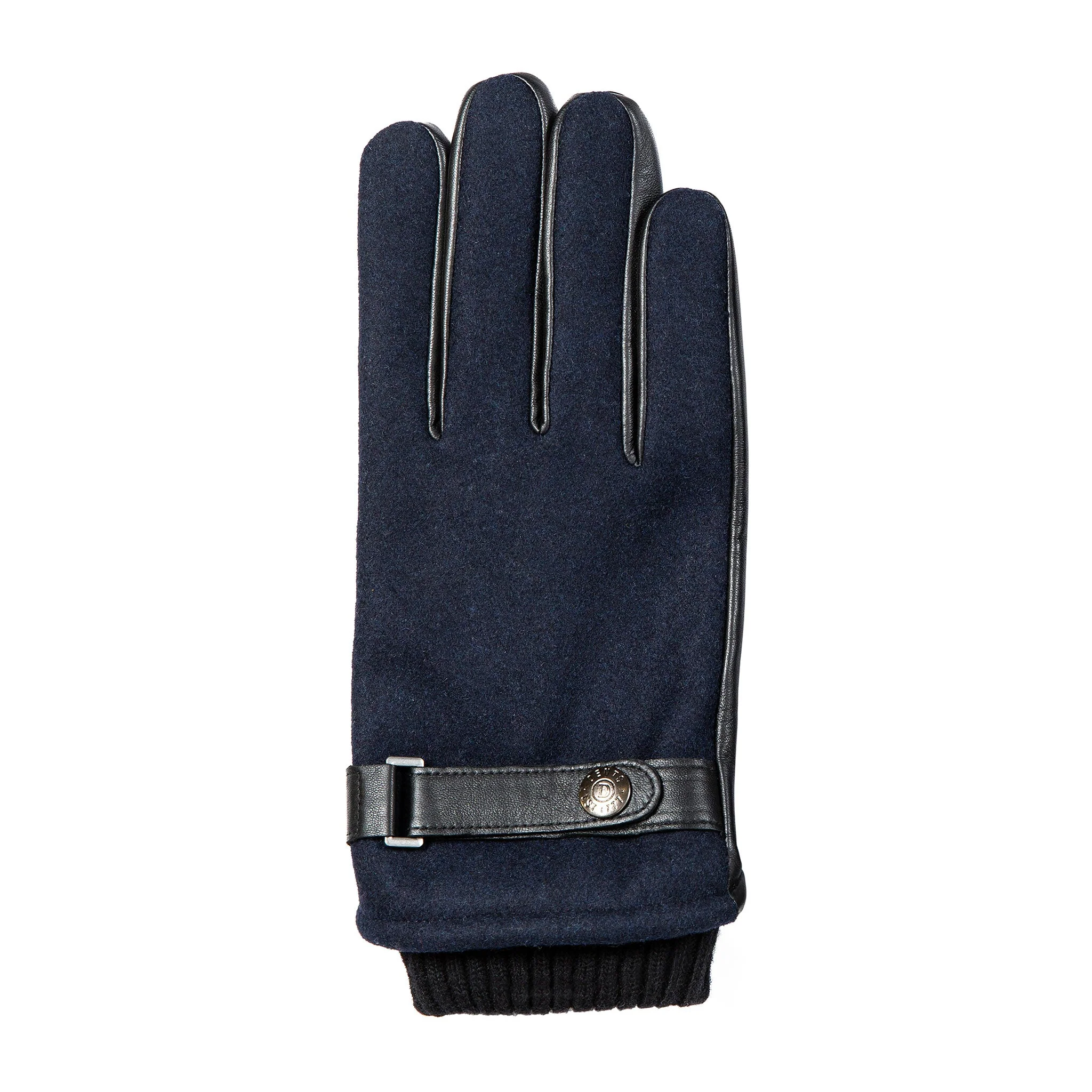 Men’s Touchscreen Lined Flannel and Leather Gloves - Image 17