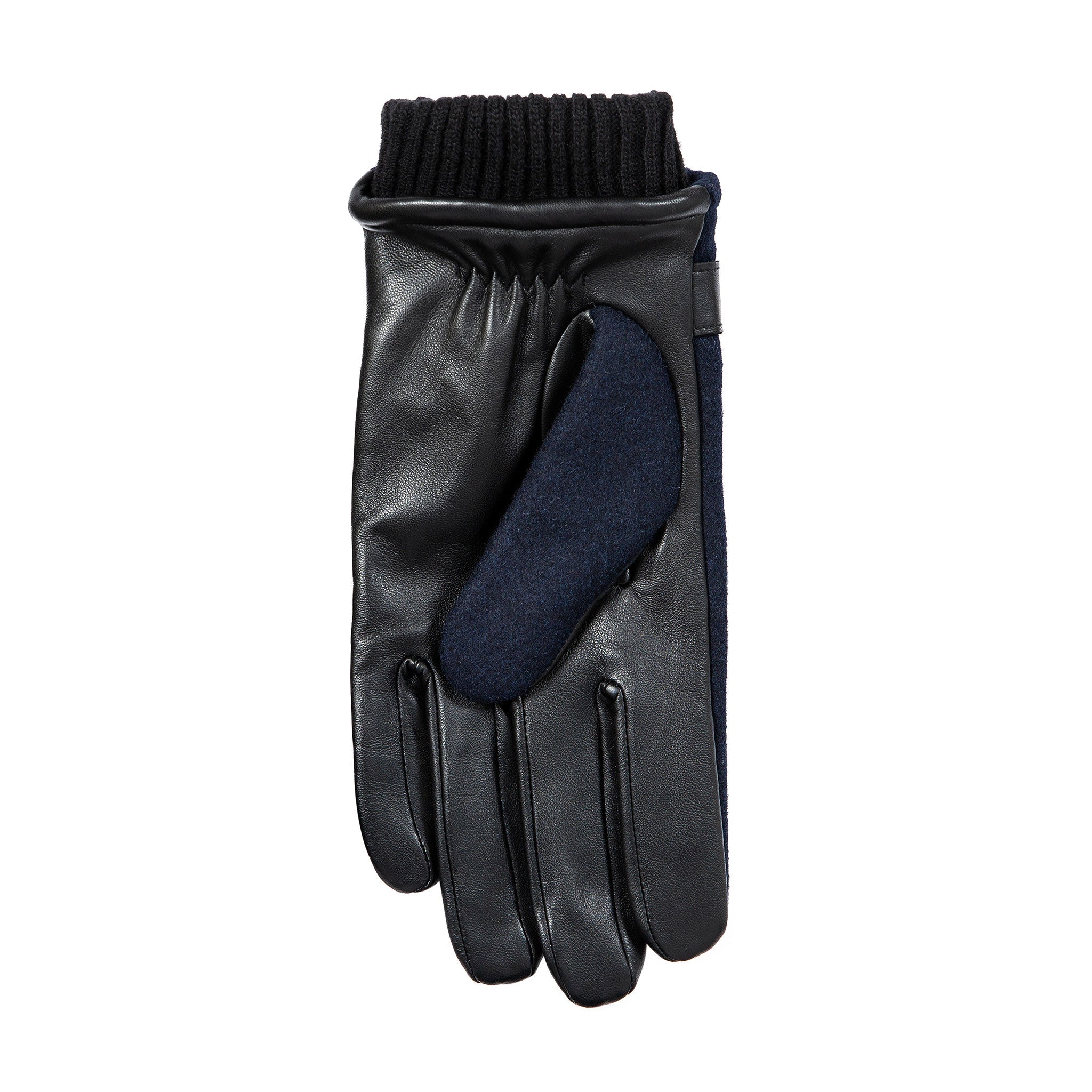 Men’s Touchscreen Lined Flannel and Leather Gloves - Image 18