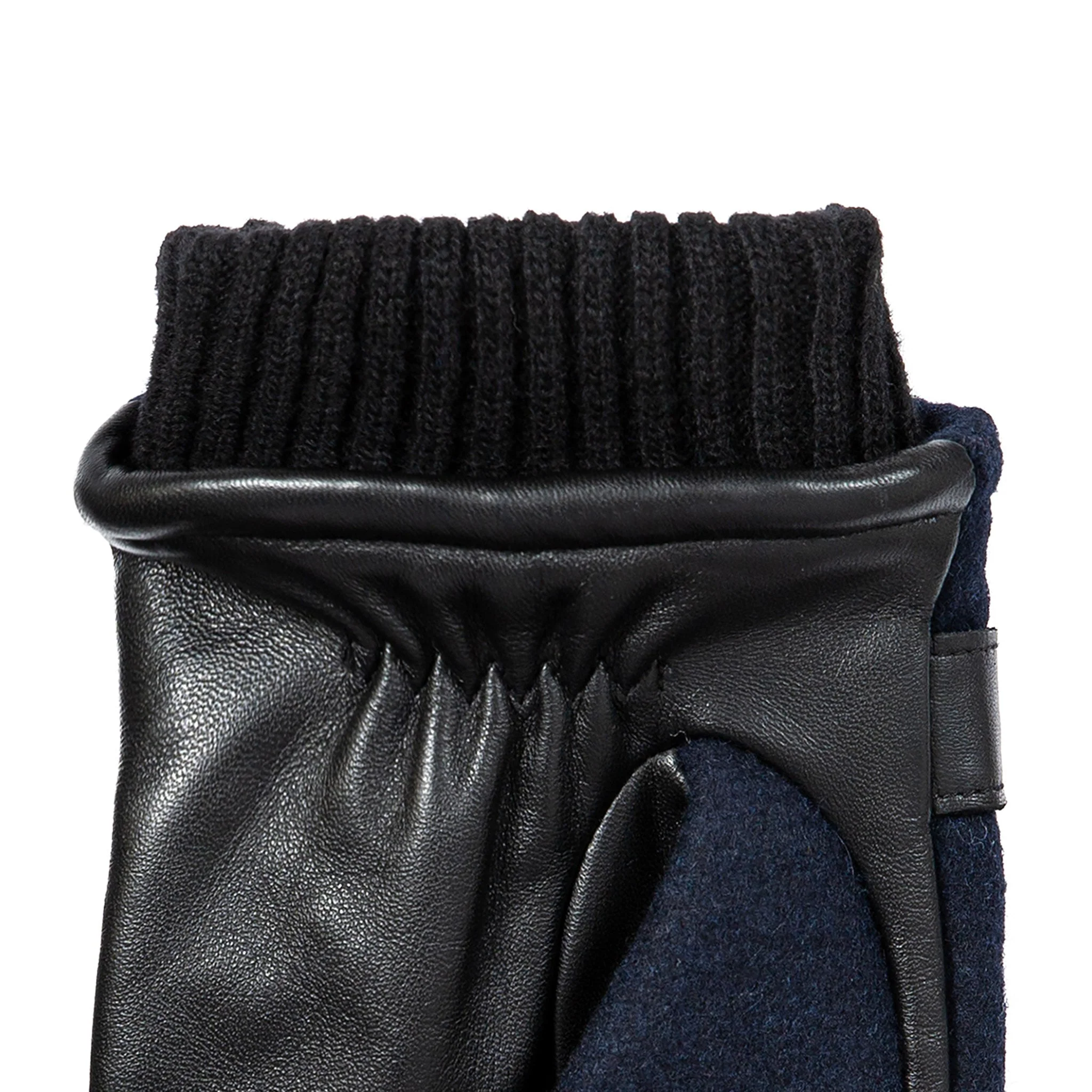 Men’s Touchscreen Lined Flannel and Leather Gloves - Image 23