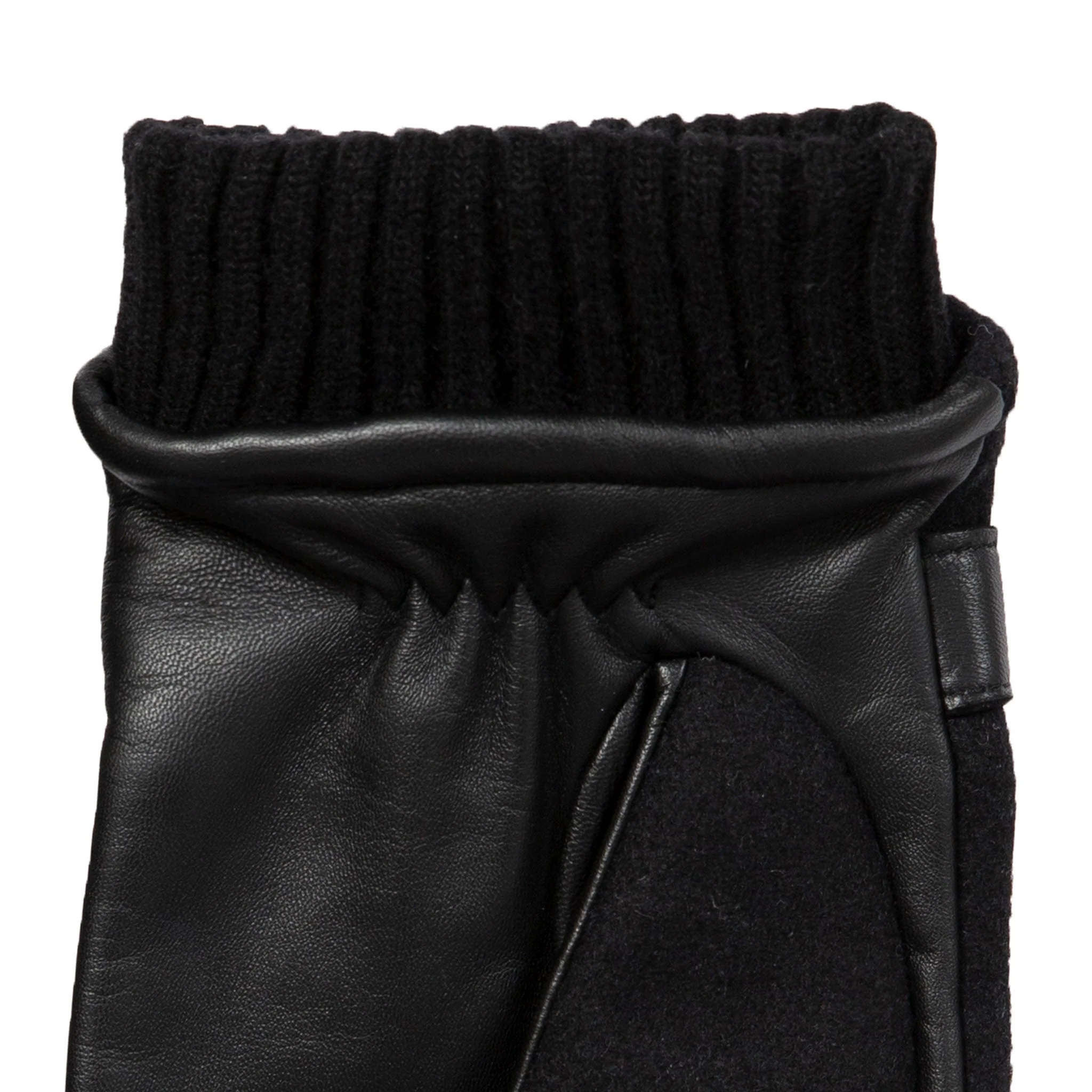 Men’s Touchscreen Lined Flannel and Leather Gloves - Image 33