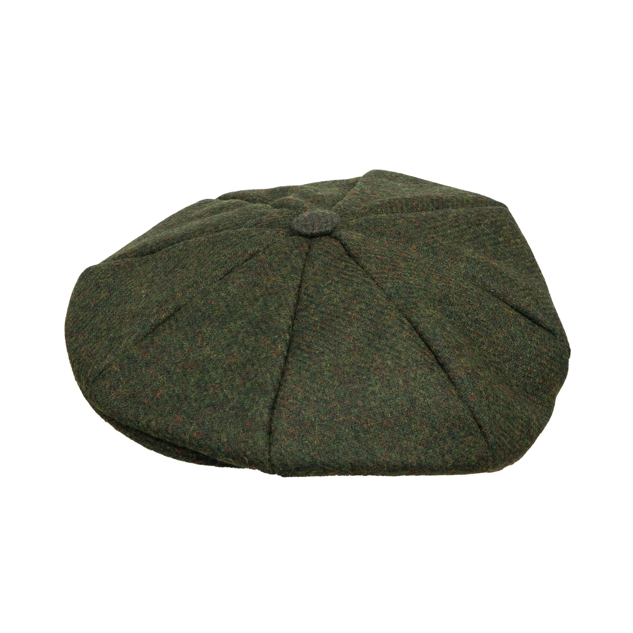 Men's Abraham Moon Plain Tweed Newsboy Cap - Image 4