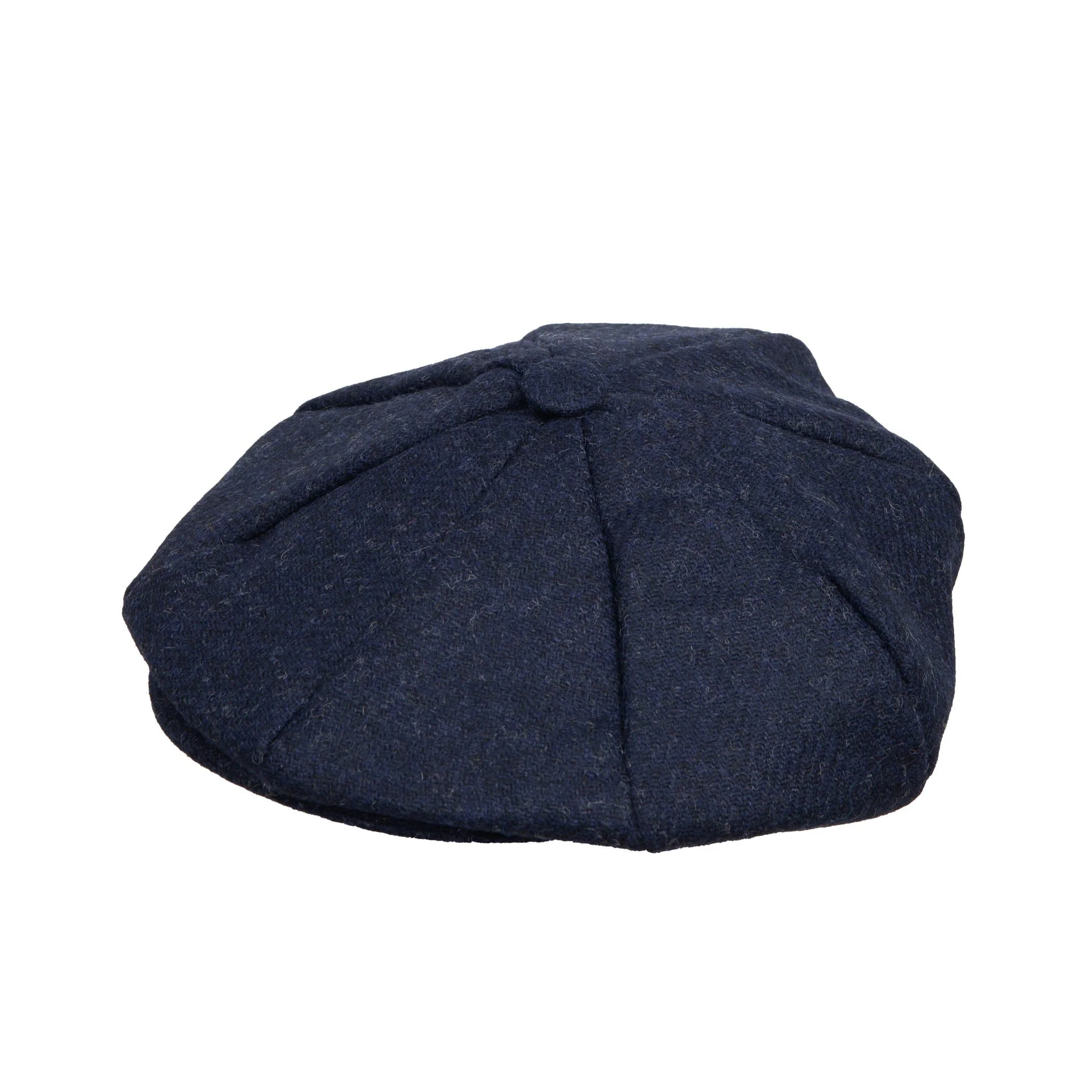 Men's Abraham Moon Plain Tweed Newsboy Cap - Image 7