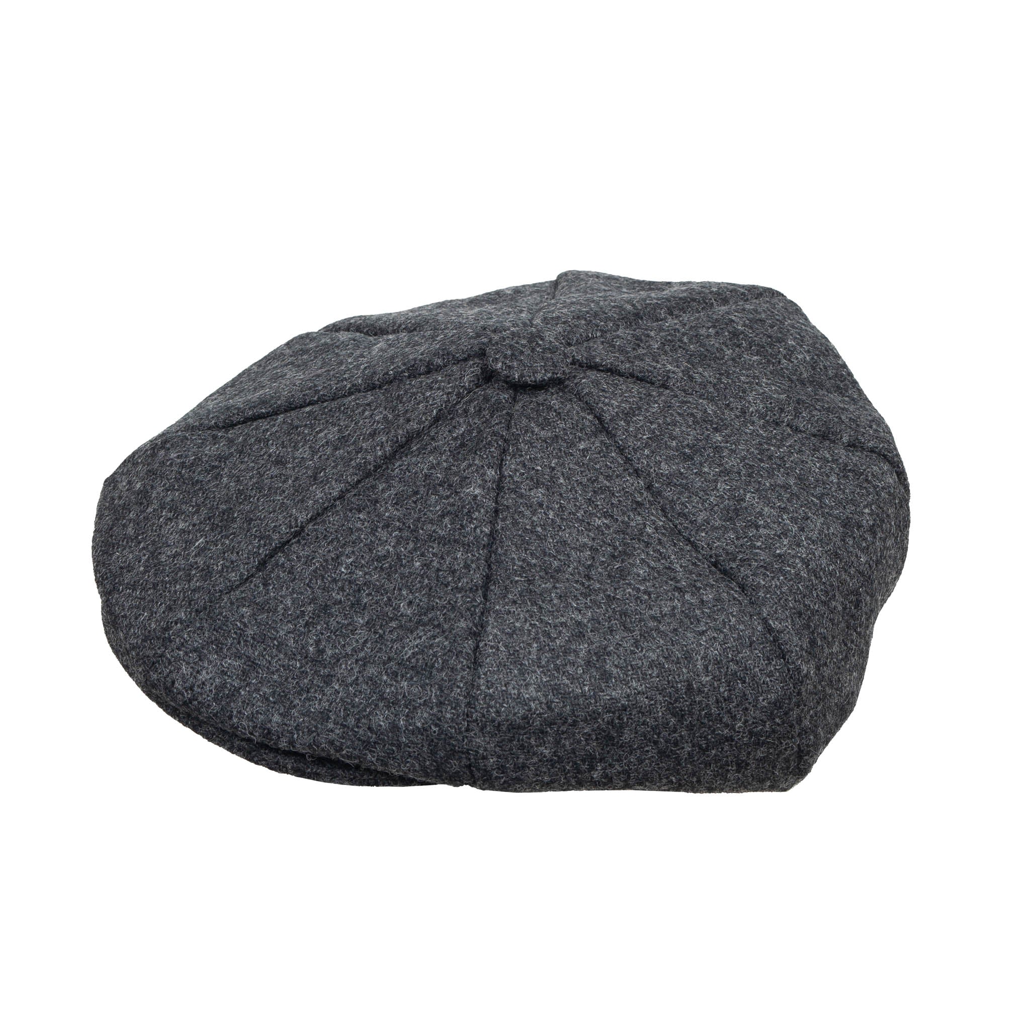 Men's Abraham Moon Plain Tweed Newsboy Cap - Image 8