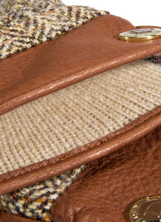 Men's Heritage Cashmere-Lined Harris Tweed and Deerskin Leather Gloves - Image 4