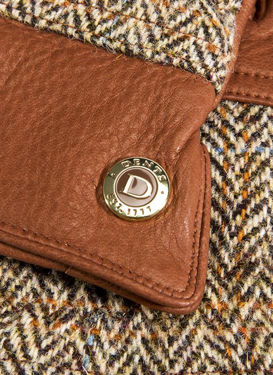 Men's Heritage Cashmere-Lined Harris Tweed and Deerskin Leather Gloves - Image 5
