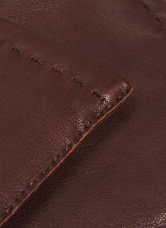 Men's Handsewn Three-Point Cashmere-Lined Leather Gloves - Image 5