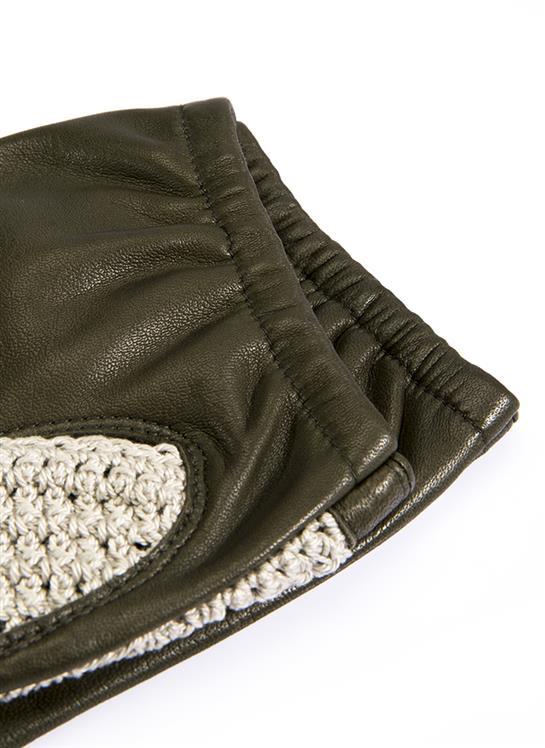 Men's Heritage Crochet-Back Leather Driving Gloves - Image 5