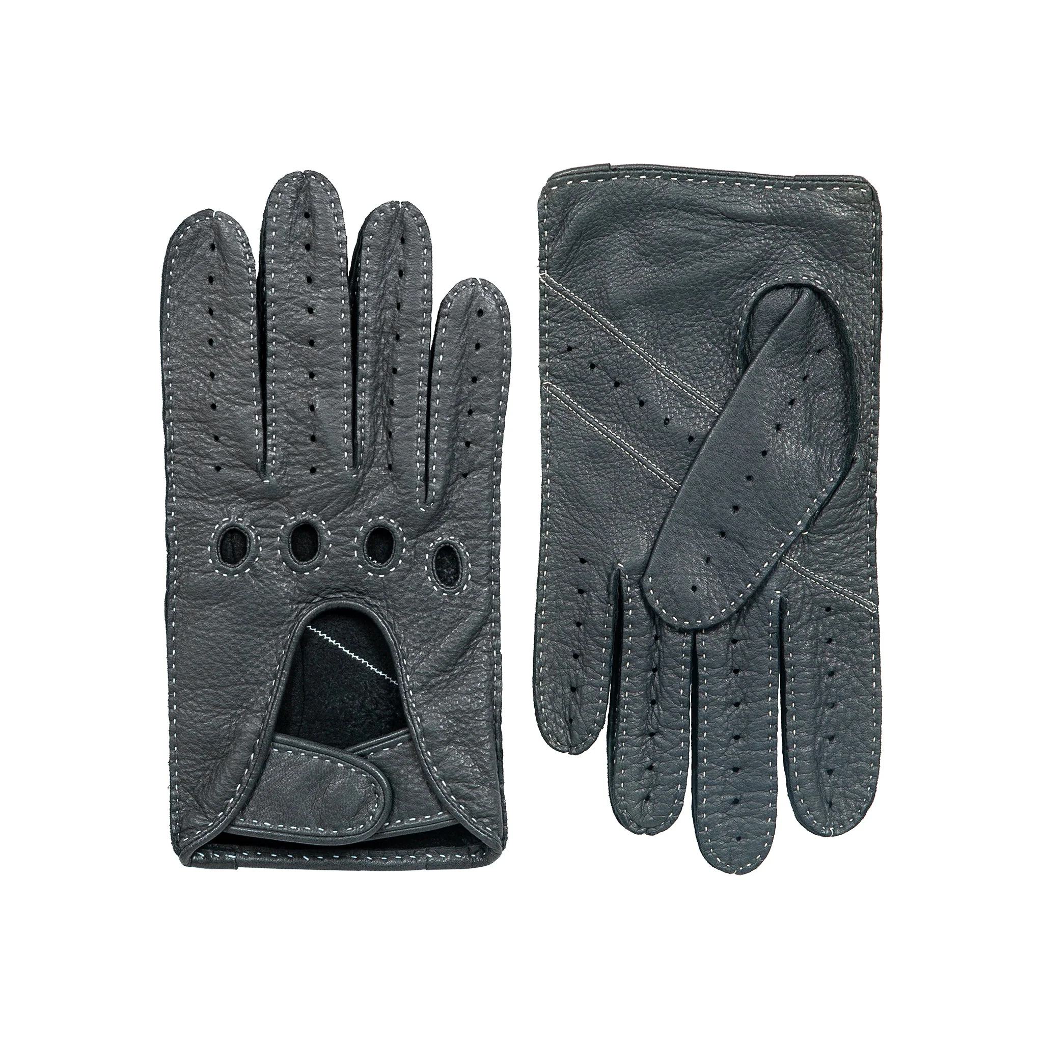 Men's Handsewn Deerskin Leather Driving Gloves - Image 33