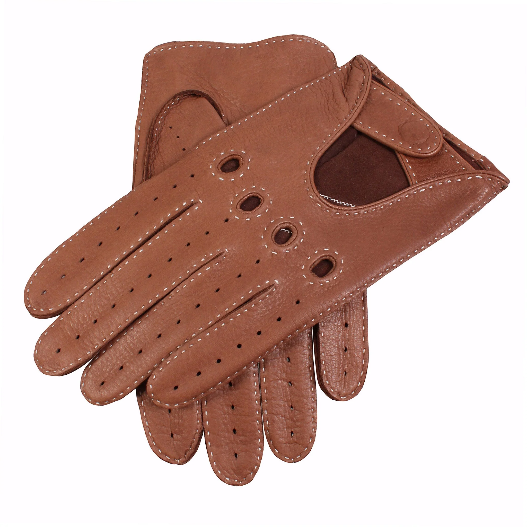 Men's Handsewn Deerskin Leather Driving Gloves - Image 54