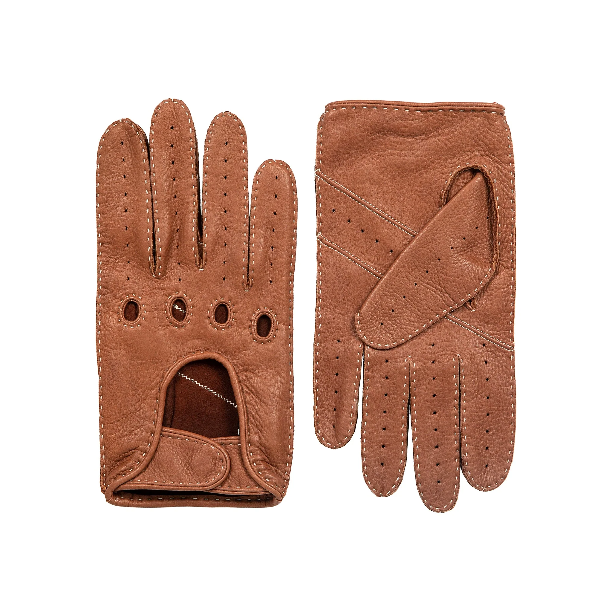 Men's Handsewn Deerskin Leather Driving Gloves - Image 55