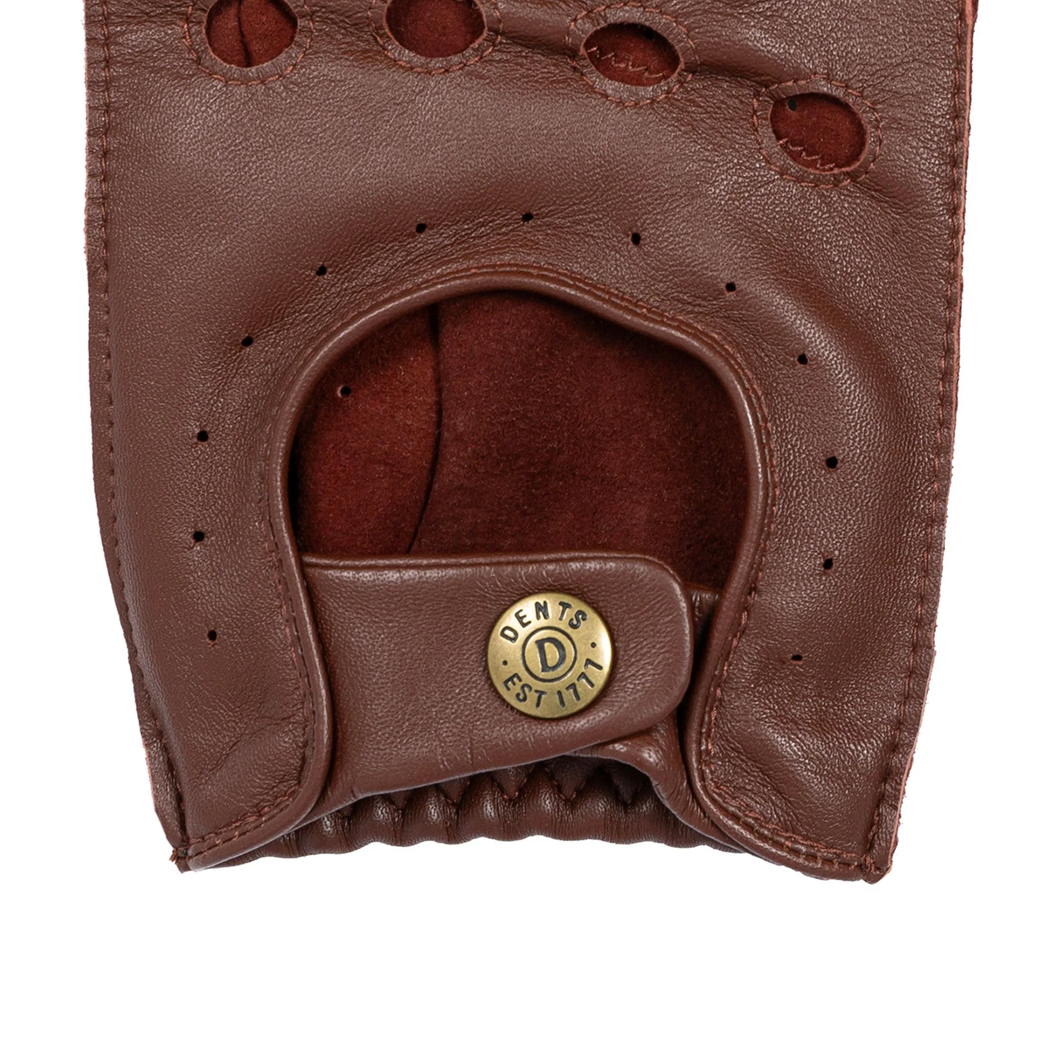 Men's Fingerless Leather Driving Gloves - Image 19