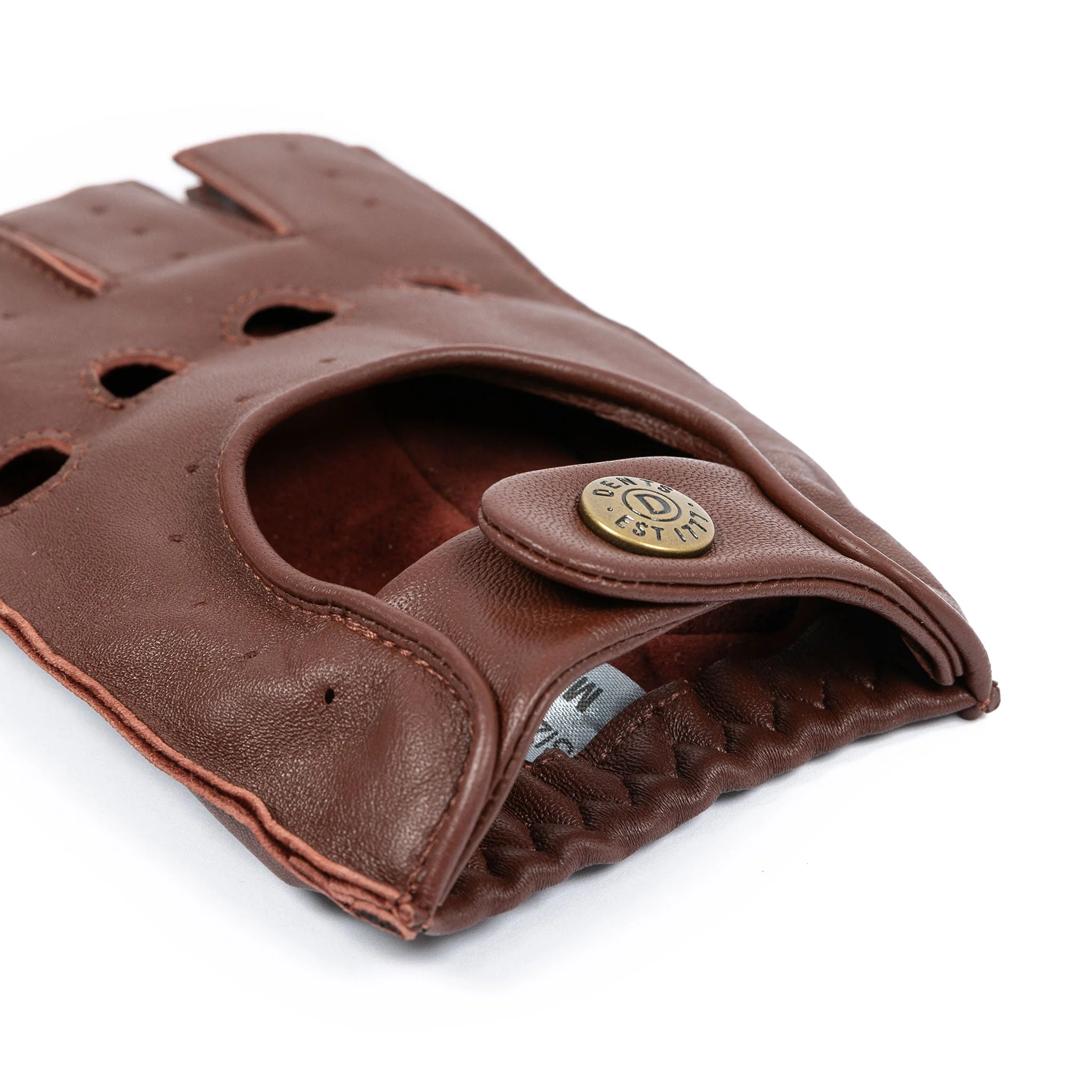 Men's Fingerless Leather Driving Gloves - Image 23