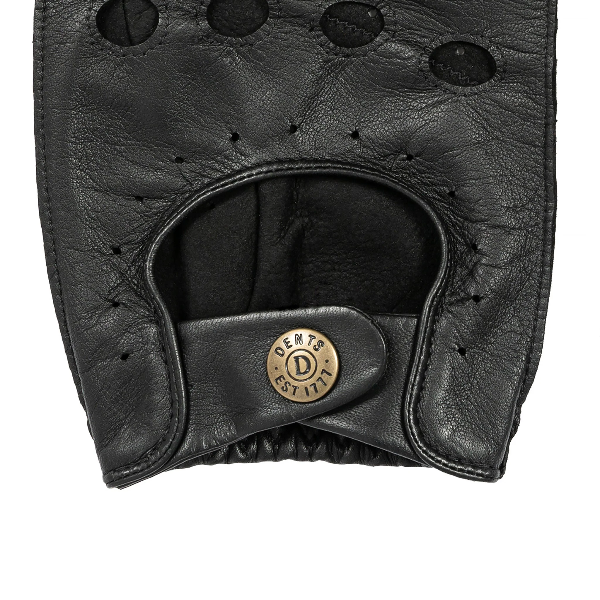 Men's Fingerless Leather Driving Gloves - Image 32