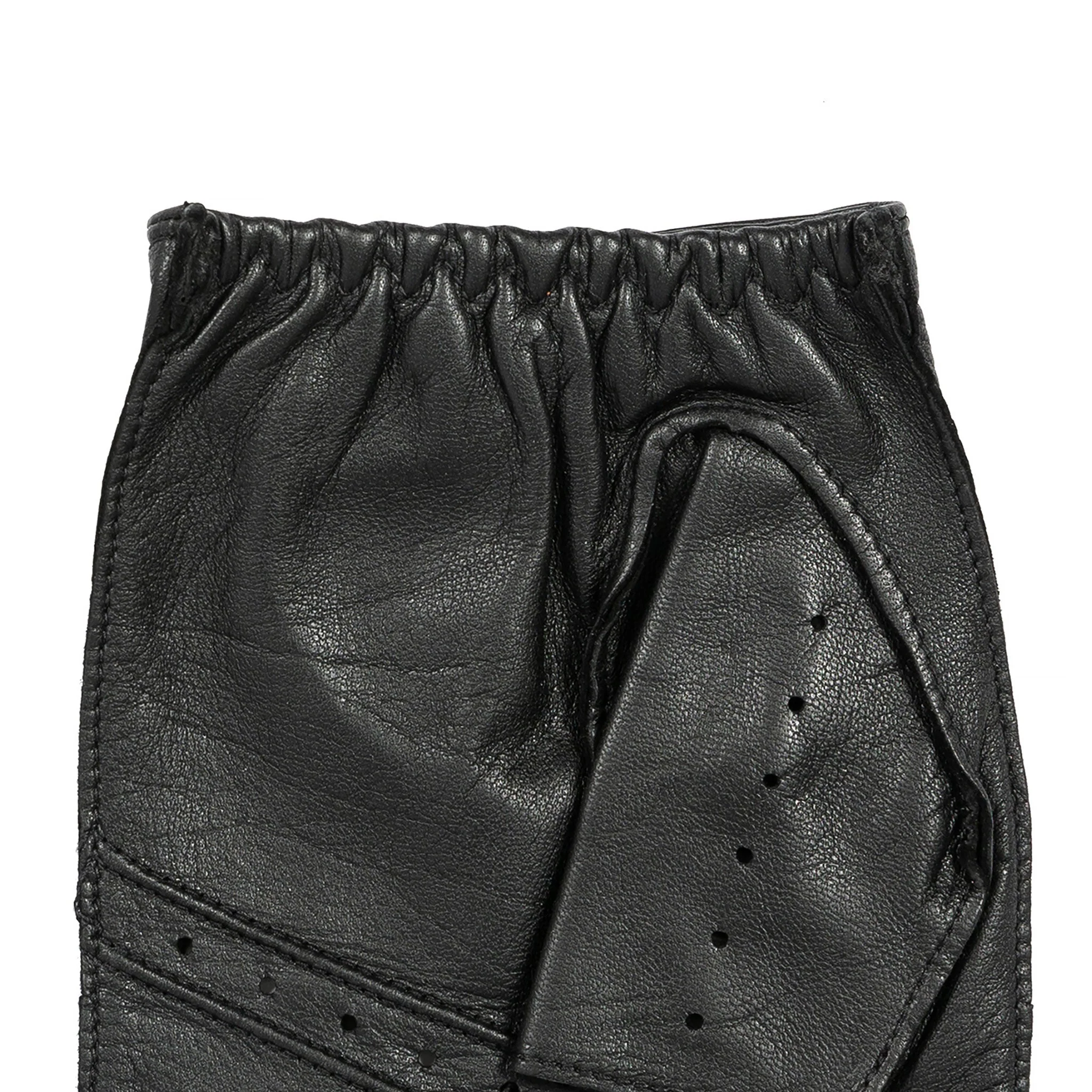 Men's Fingerless Leather Driving Gloves - Image 34