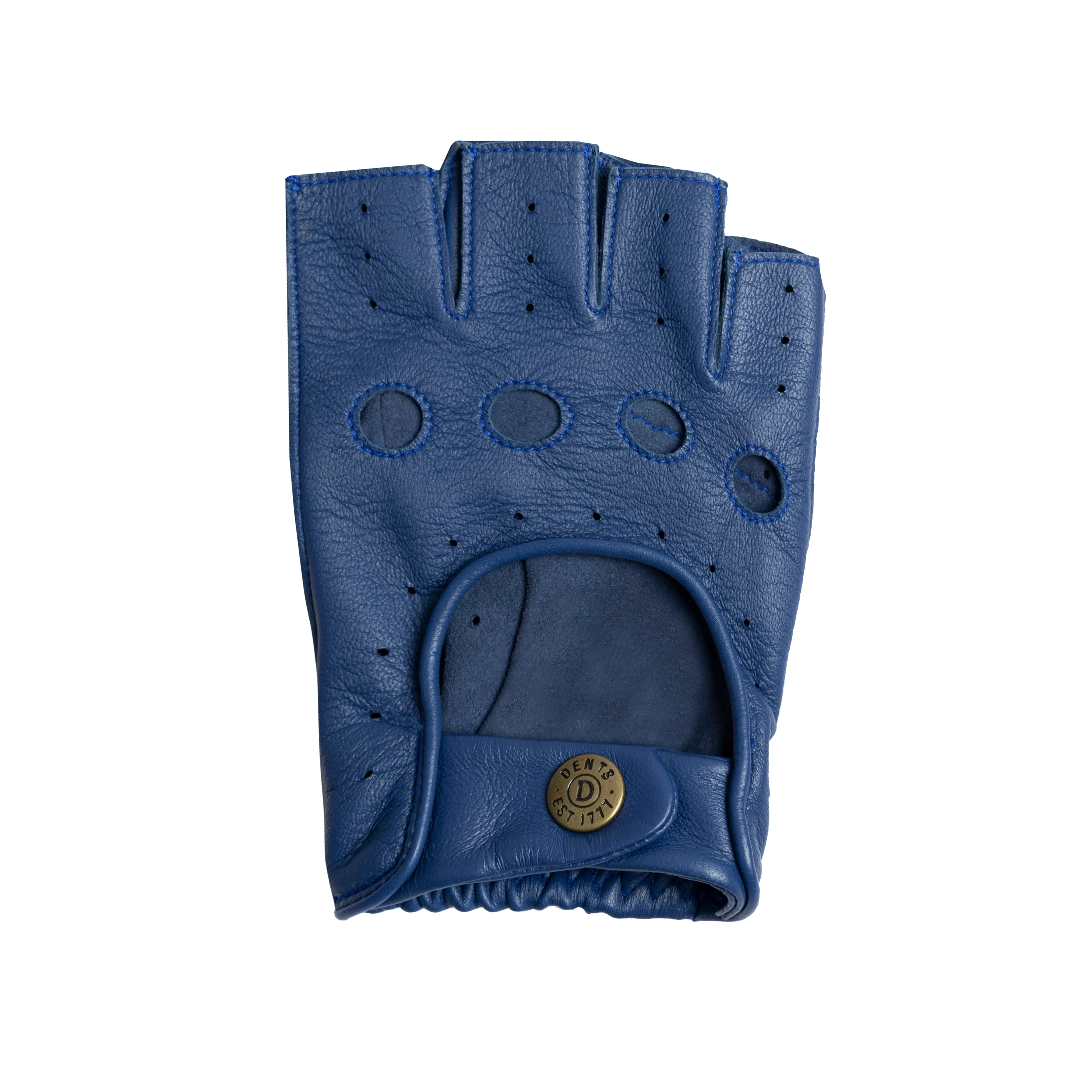 Men's Fingerless Leather Driving Gloves - Image 44