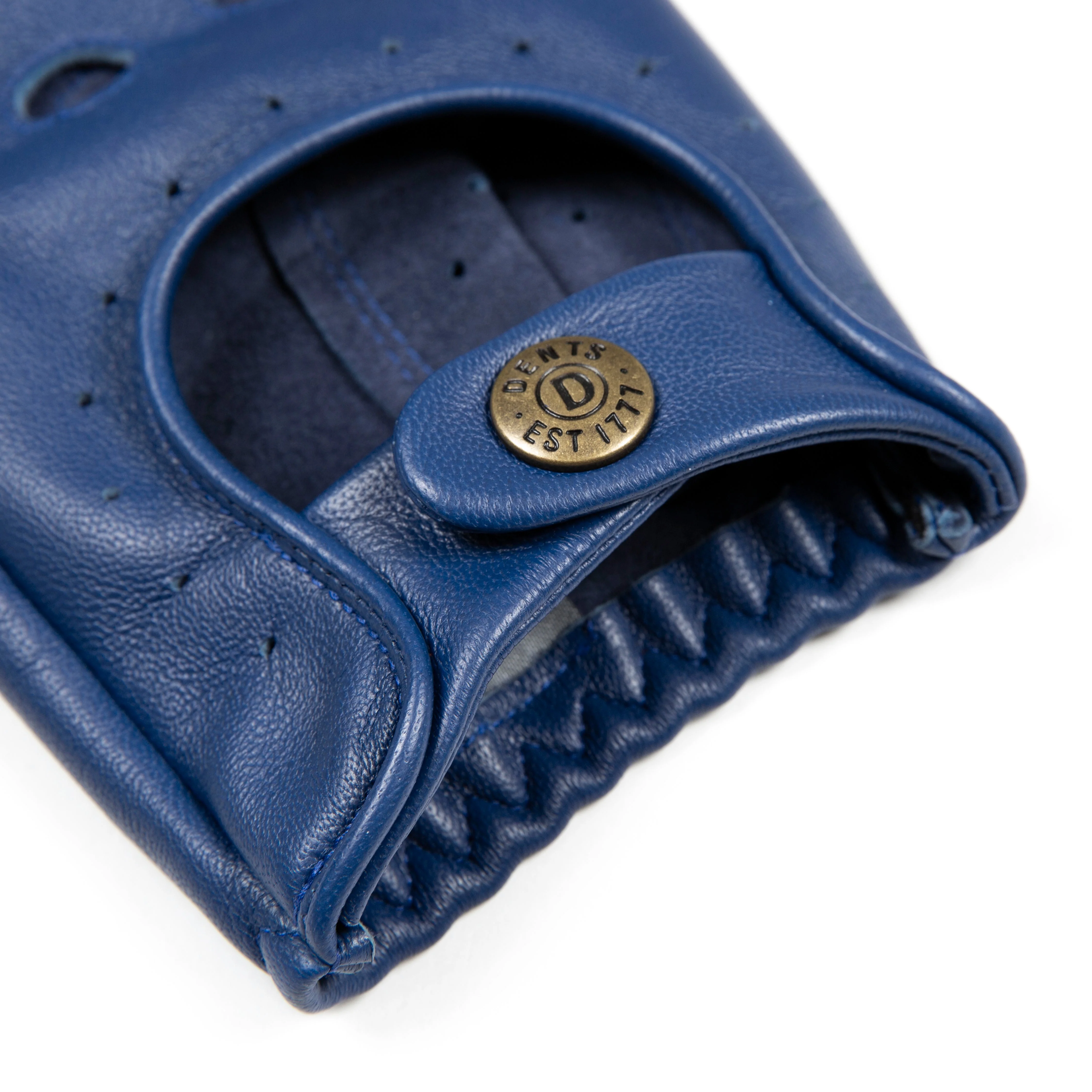 Men's Fingerless Leather Driving Gloves - Image 50