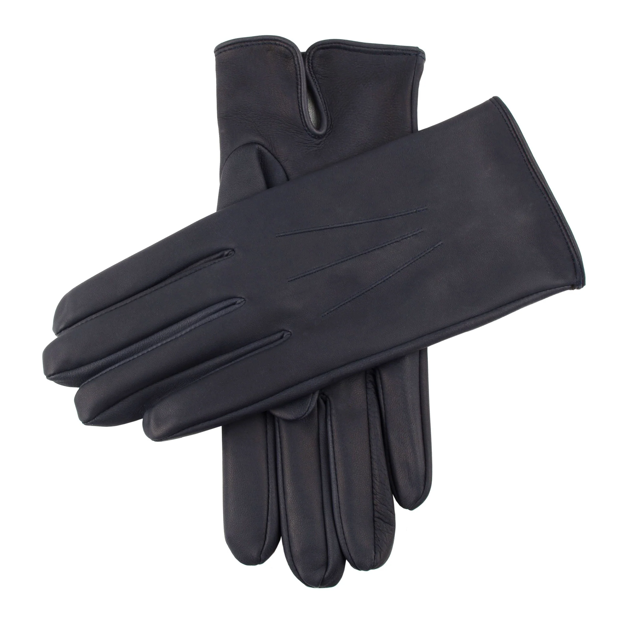 Men's Heritage Three-Point Silk-Lined Leather Gloves - Image 3