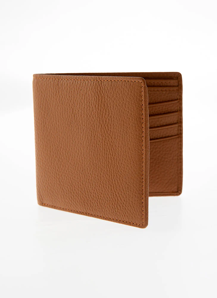 Men's Slim Pebble Grain Leather Bifold Wallet with RFID Blocking - Image 12