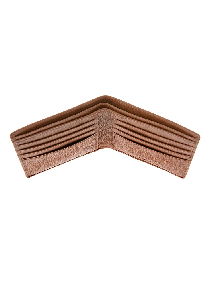 Men's Slim Pebble Grain Leather Bifold Wallet with RFID Blocking - Image 14