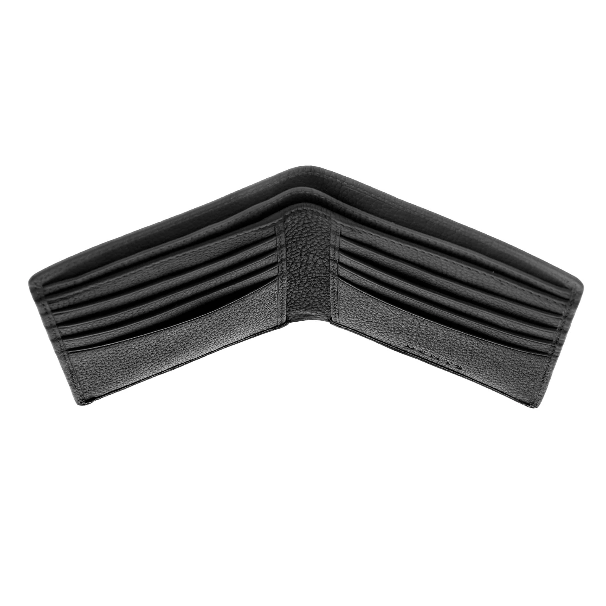 Men's Slim Pebble Grain Leather Bifold Wallet with RFID Blocking - Image 3