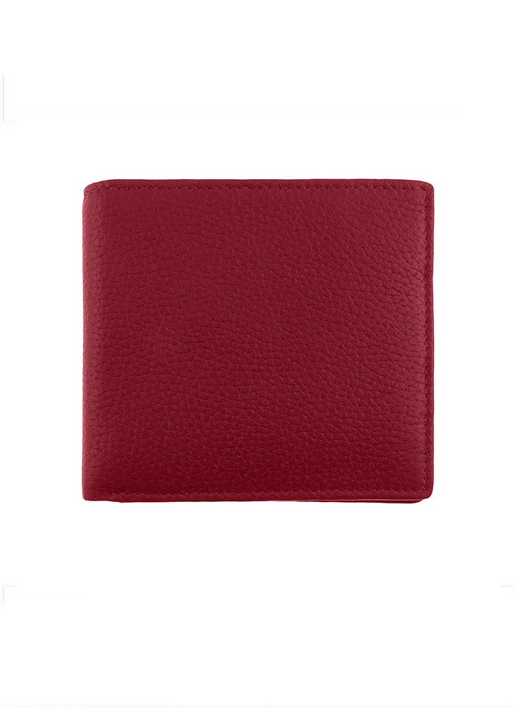 Men's Slim Pebble Grain Leather Bifold Wallet with RFID Blocking - Image 9