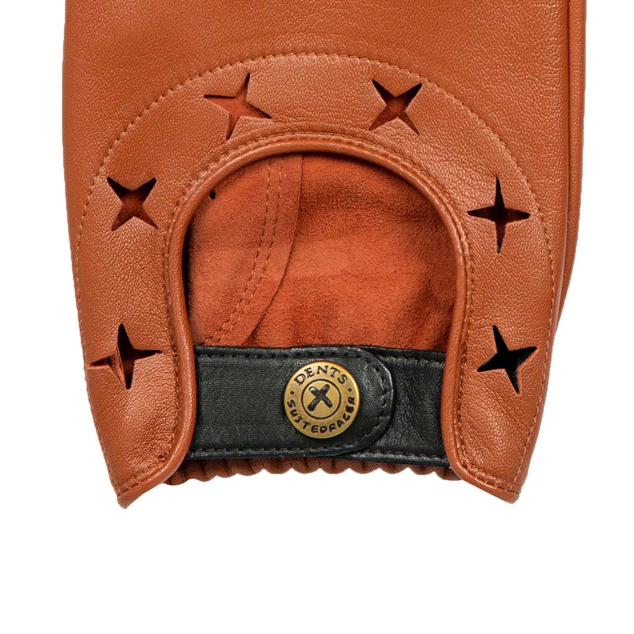 Men's The Suited Racer Two-Colour Leather Driving Gloves - Image 14