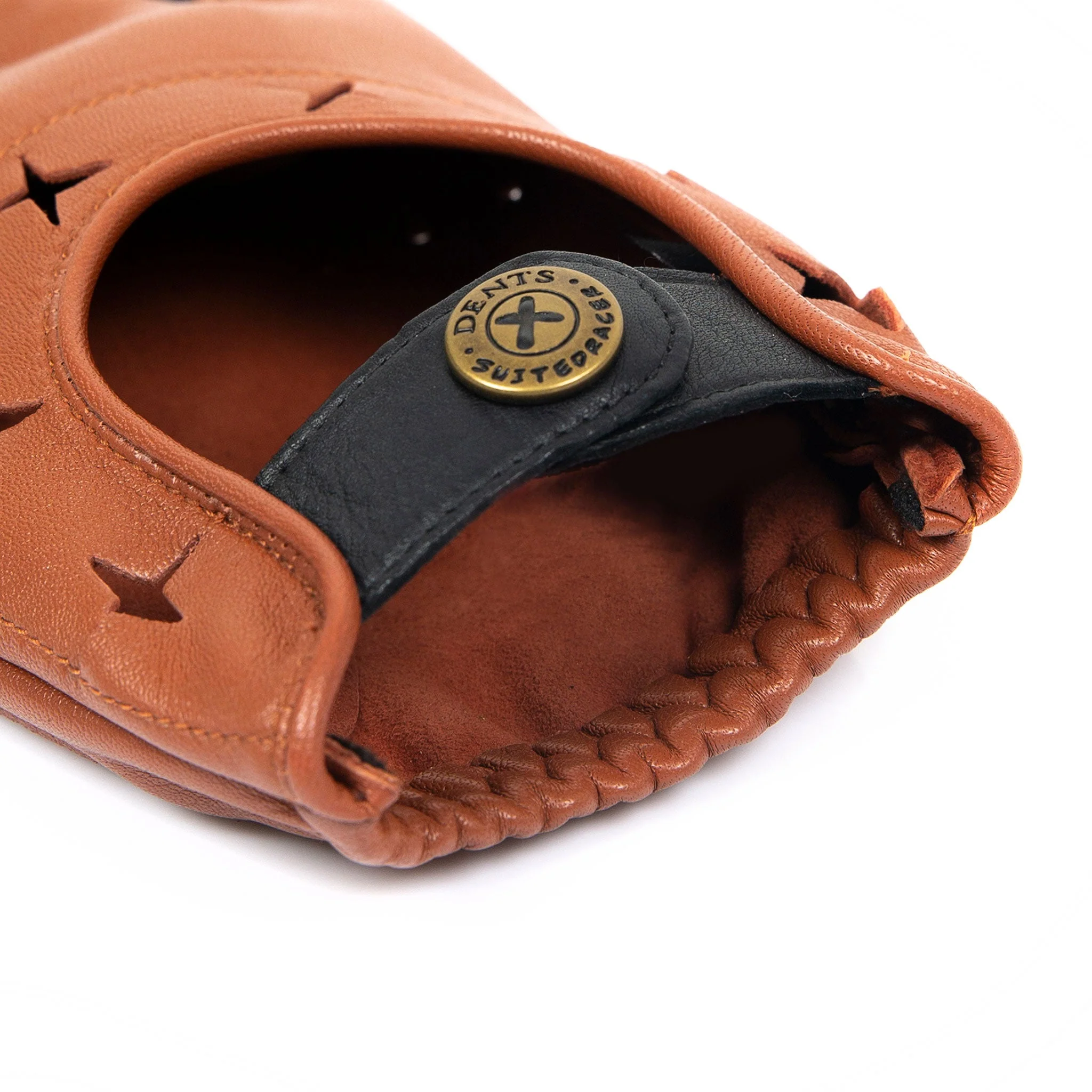 Men's The Suited Racer Two-Colour Leather Driving Gloves - Image 19