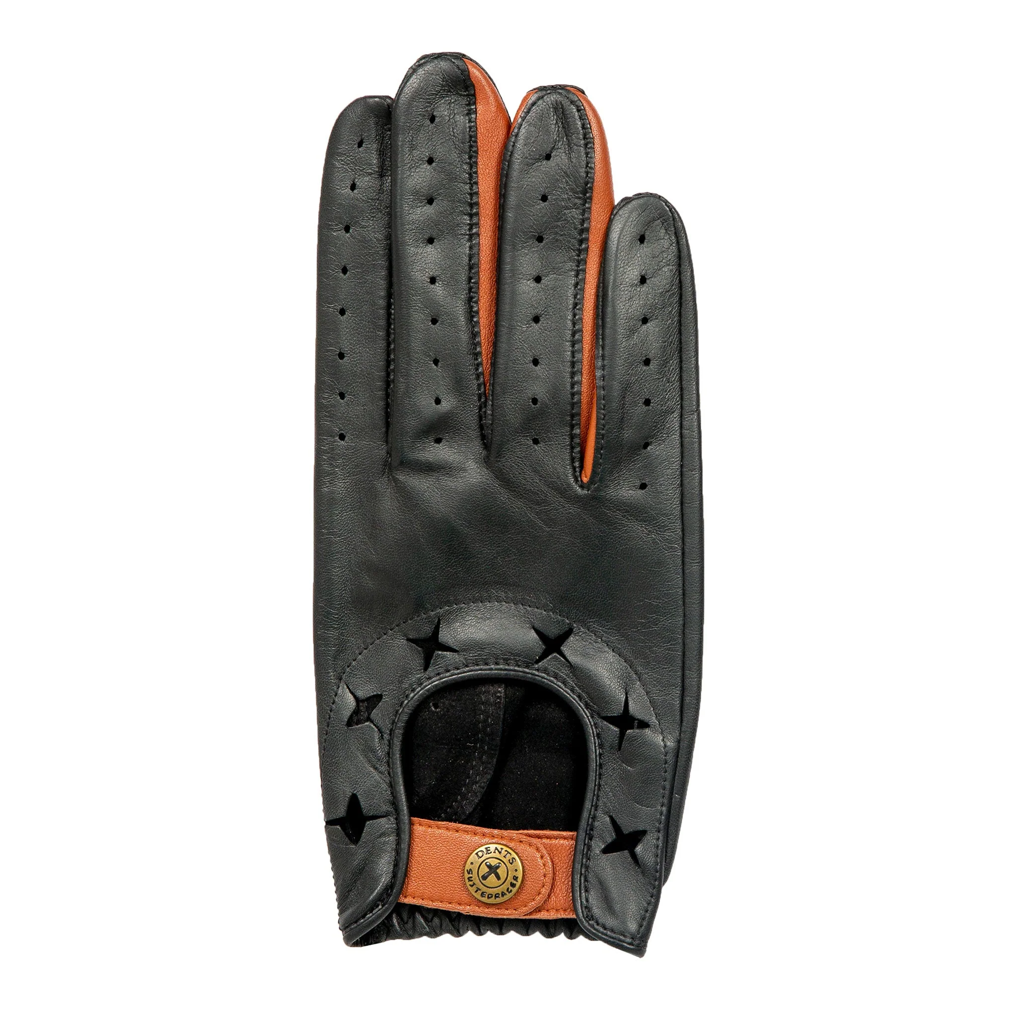 Men's The Suited Racer Two-Colour Leather Driving Gloves - Image 24