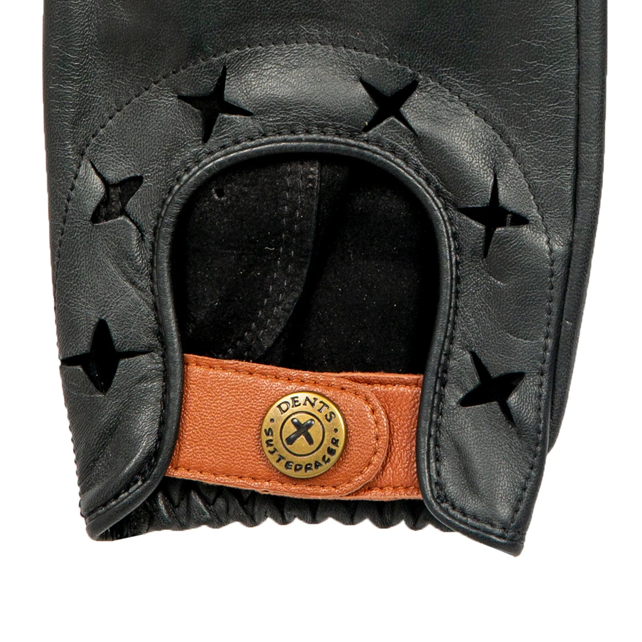 Men's The Suited Racer Two-Colour Leather Driving Gloves - Image 25