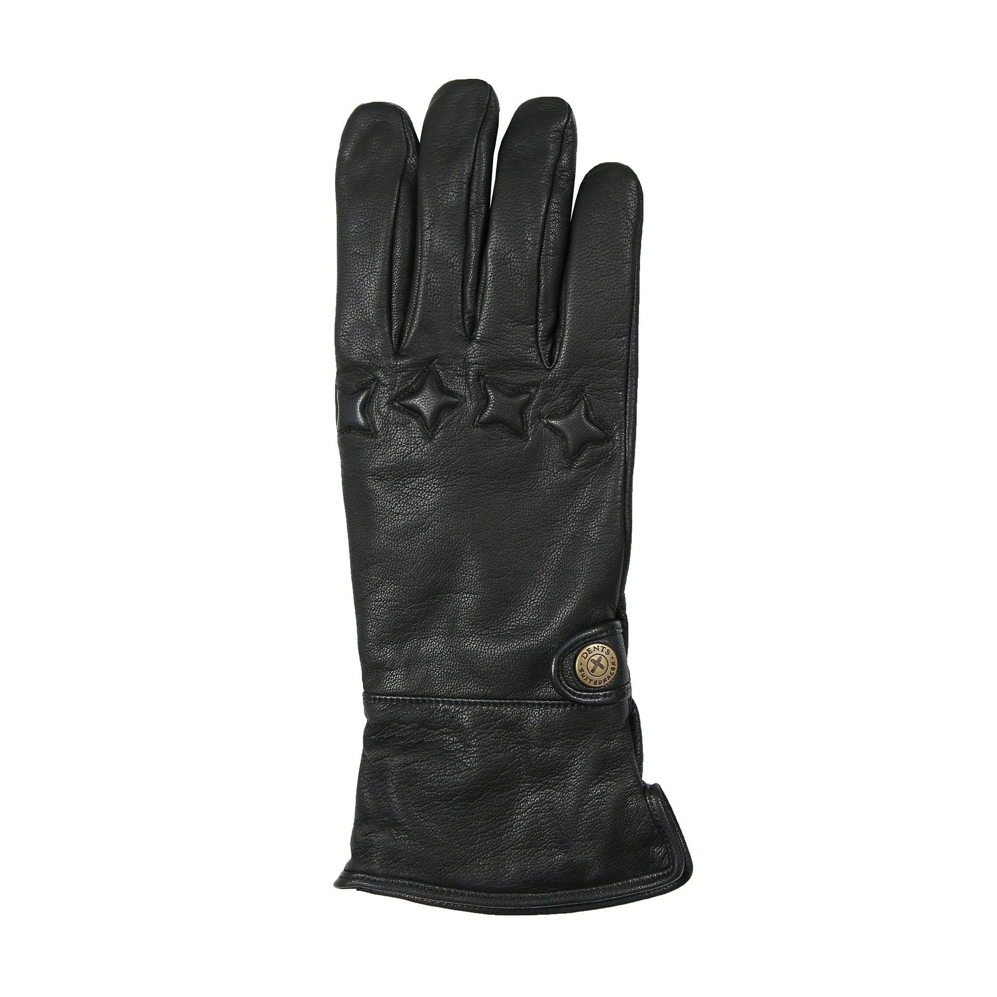 Men's The Suited Racer Touchscreen Water-Resistant Wool-Lined Goatskin Leather Gauntlet Gloves - Image 3