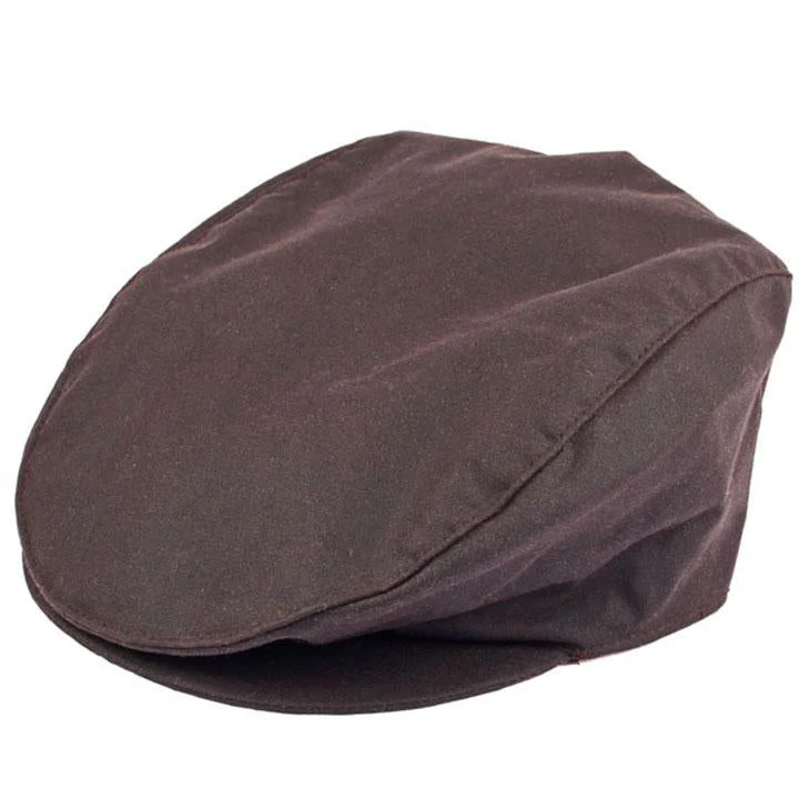 Men's Waxed Cotton Flat Cap - Image 3