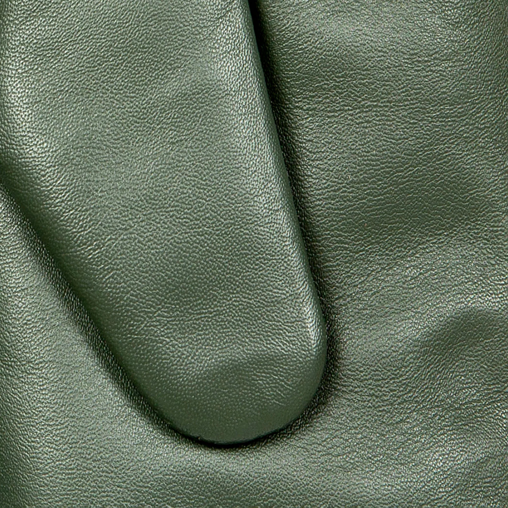 Women’s Three-Point Faux Fur-Lined Leather Mittens - Image 11