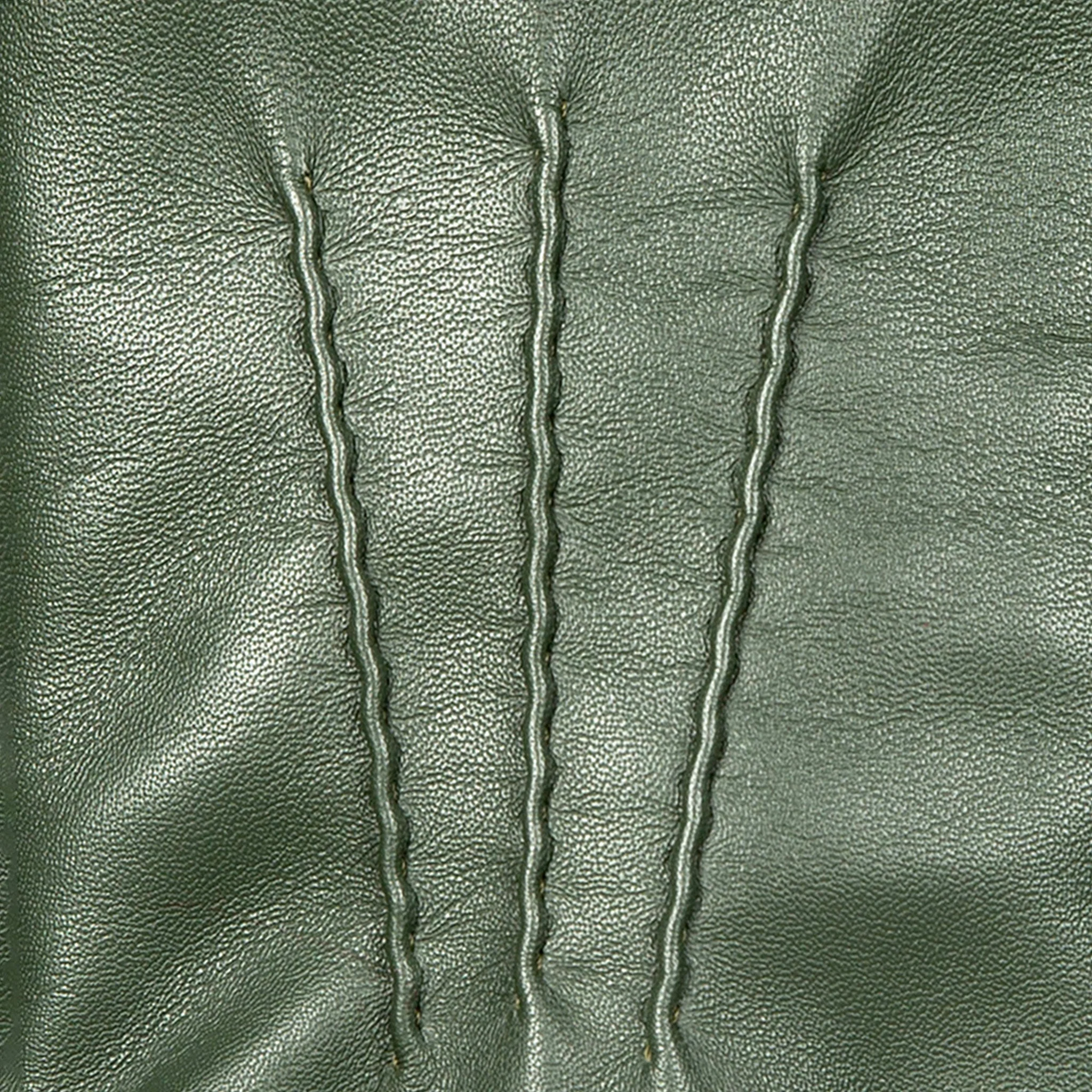 Women’s Three-Point Faux Fur-Lined Leather Mittens - Image 12