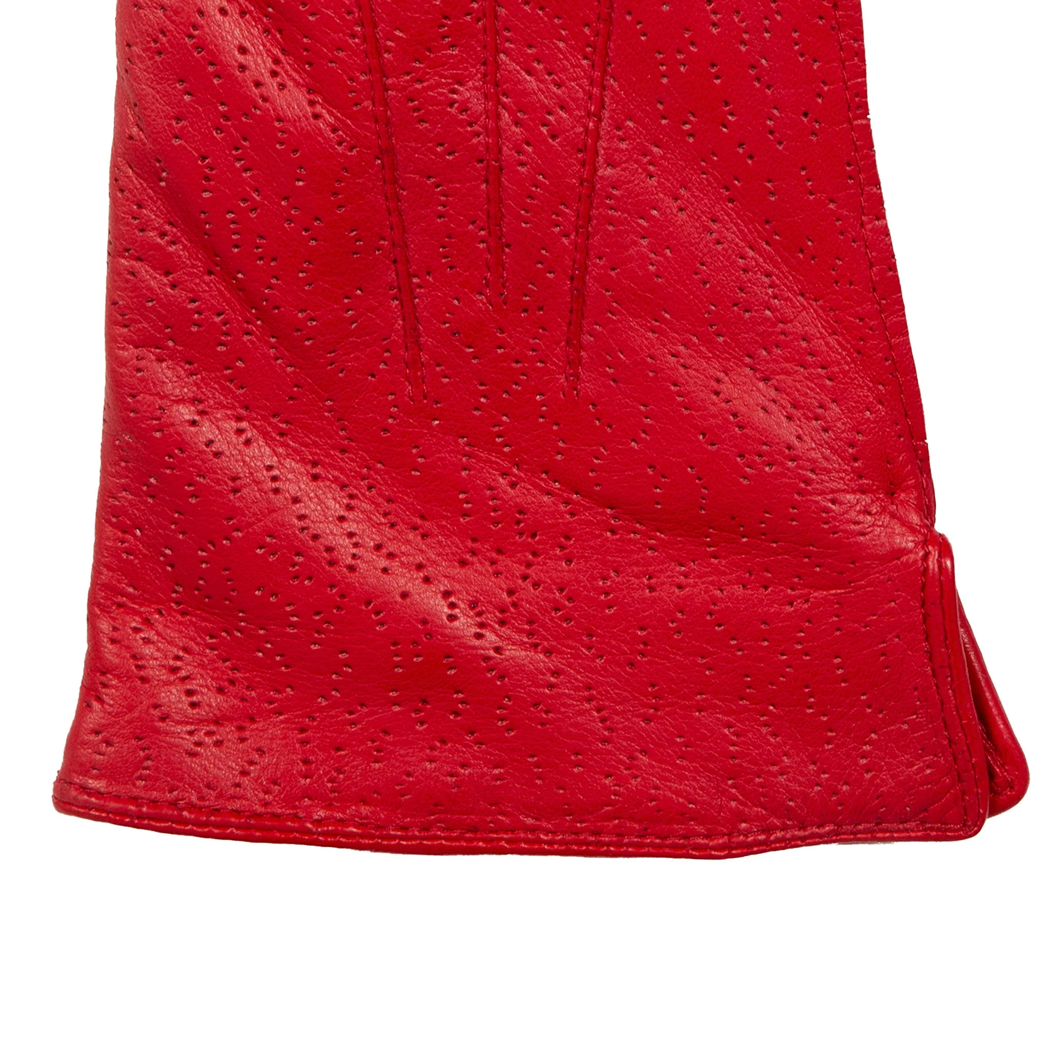 Women's Three-Point Lined Imitation Peccary Leather Gloves - Image 17