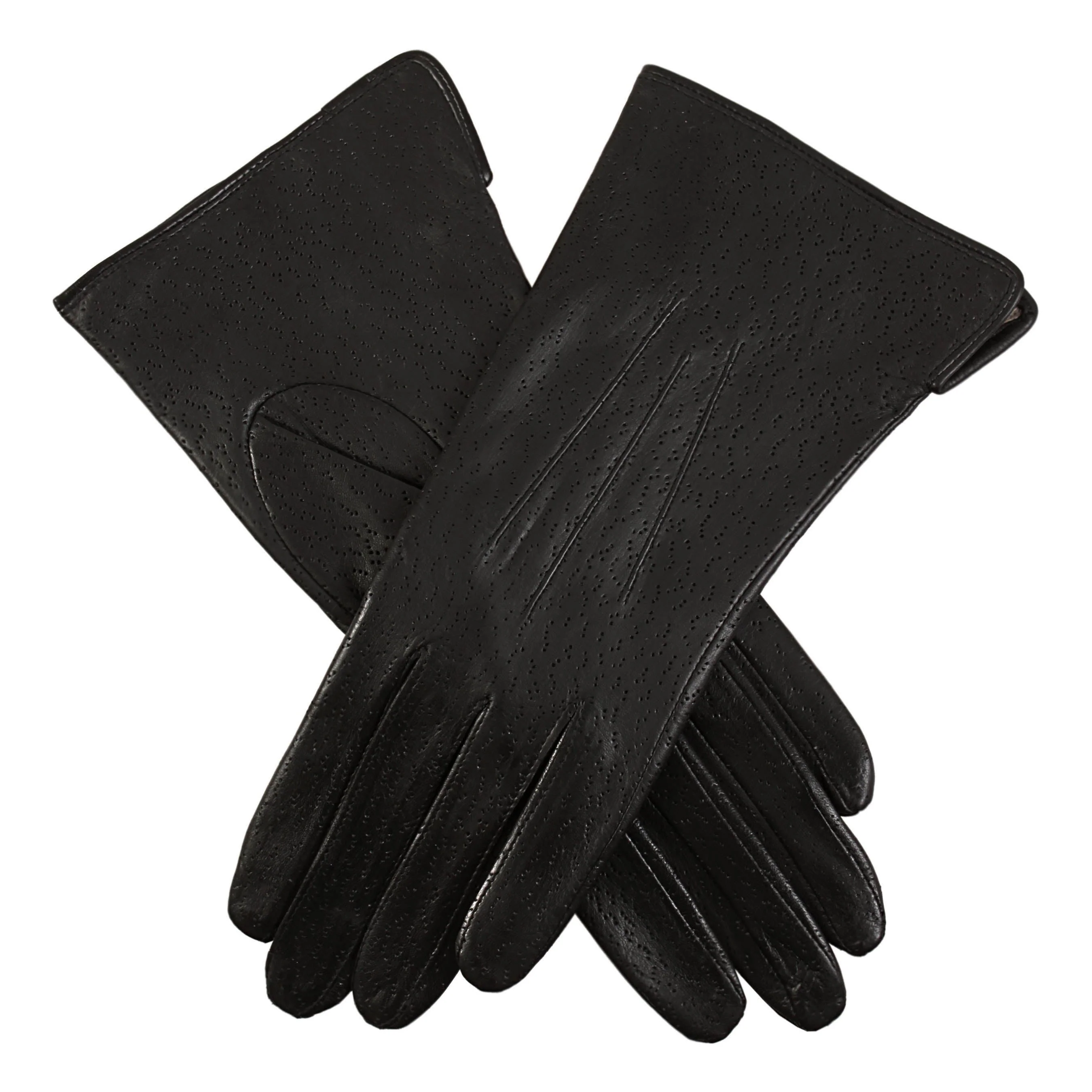 Women's Three-Point Lined Imitation Peccary Leather Gloves - Image 24
