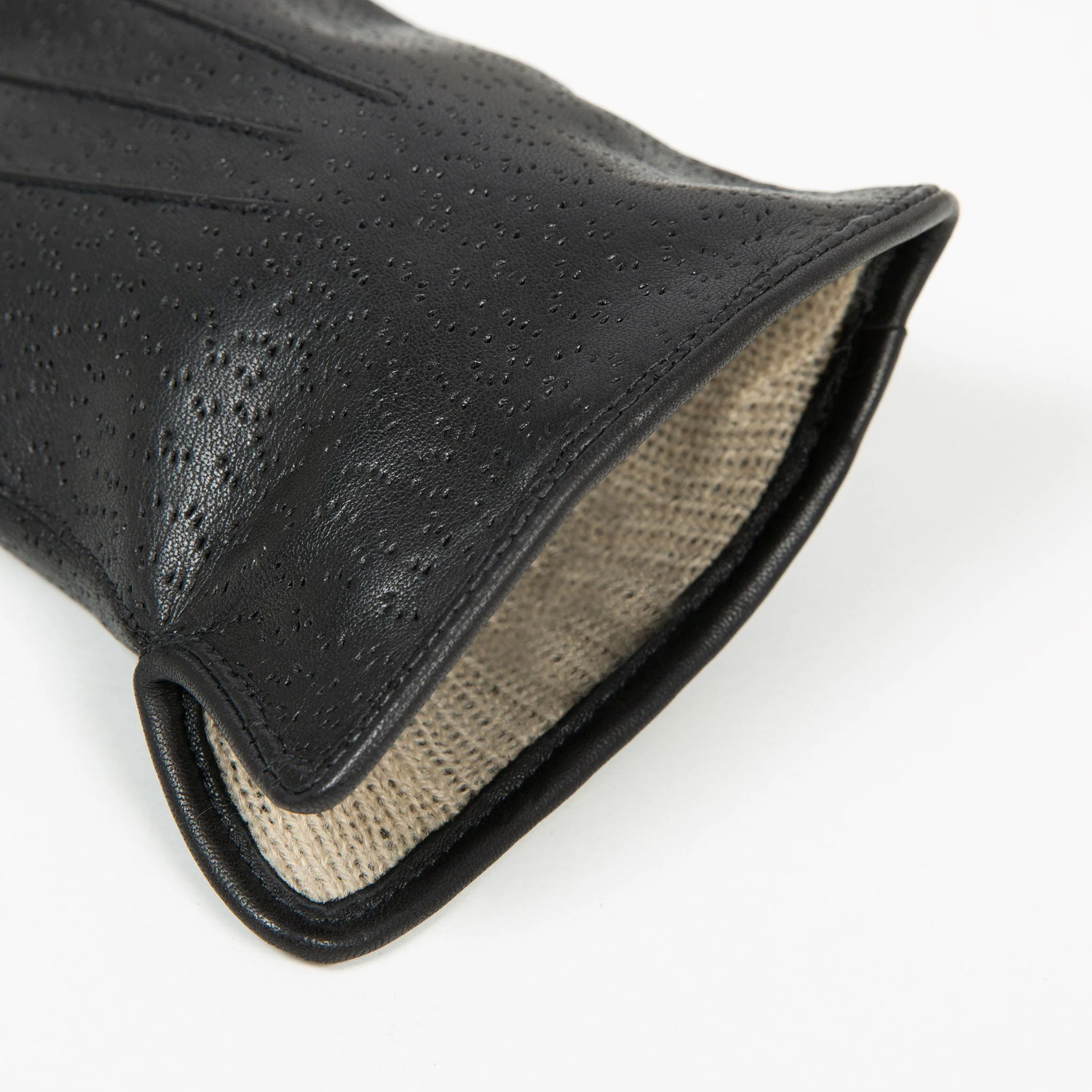 Women's Three-Point Lined Imitation Peccary Leather Gloves - Image 34