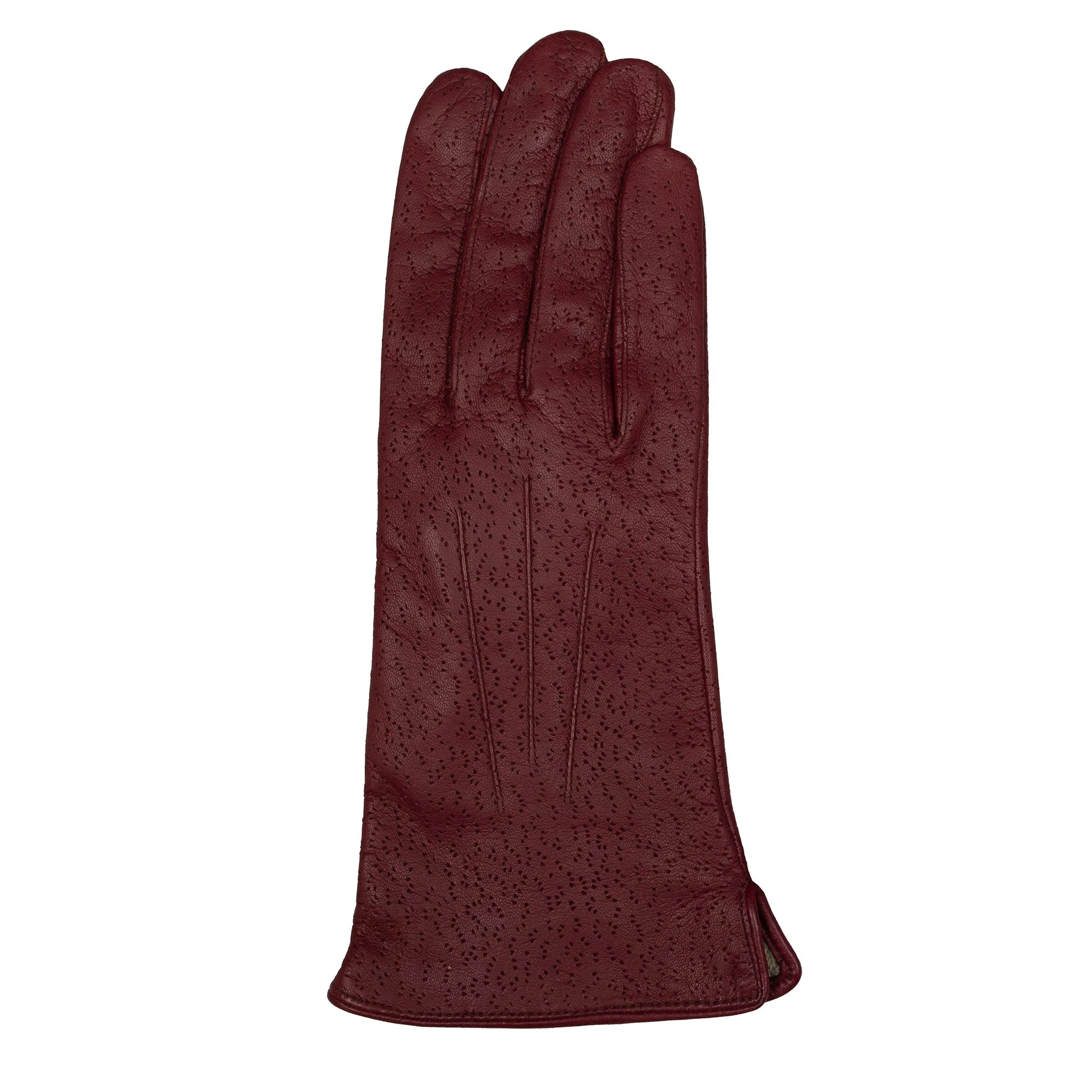 Women's Three-Point Lined Imitation Peccary Leather Gloves - Image 38