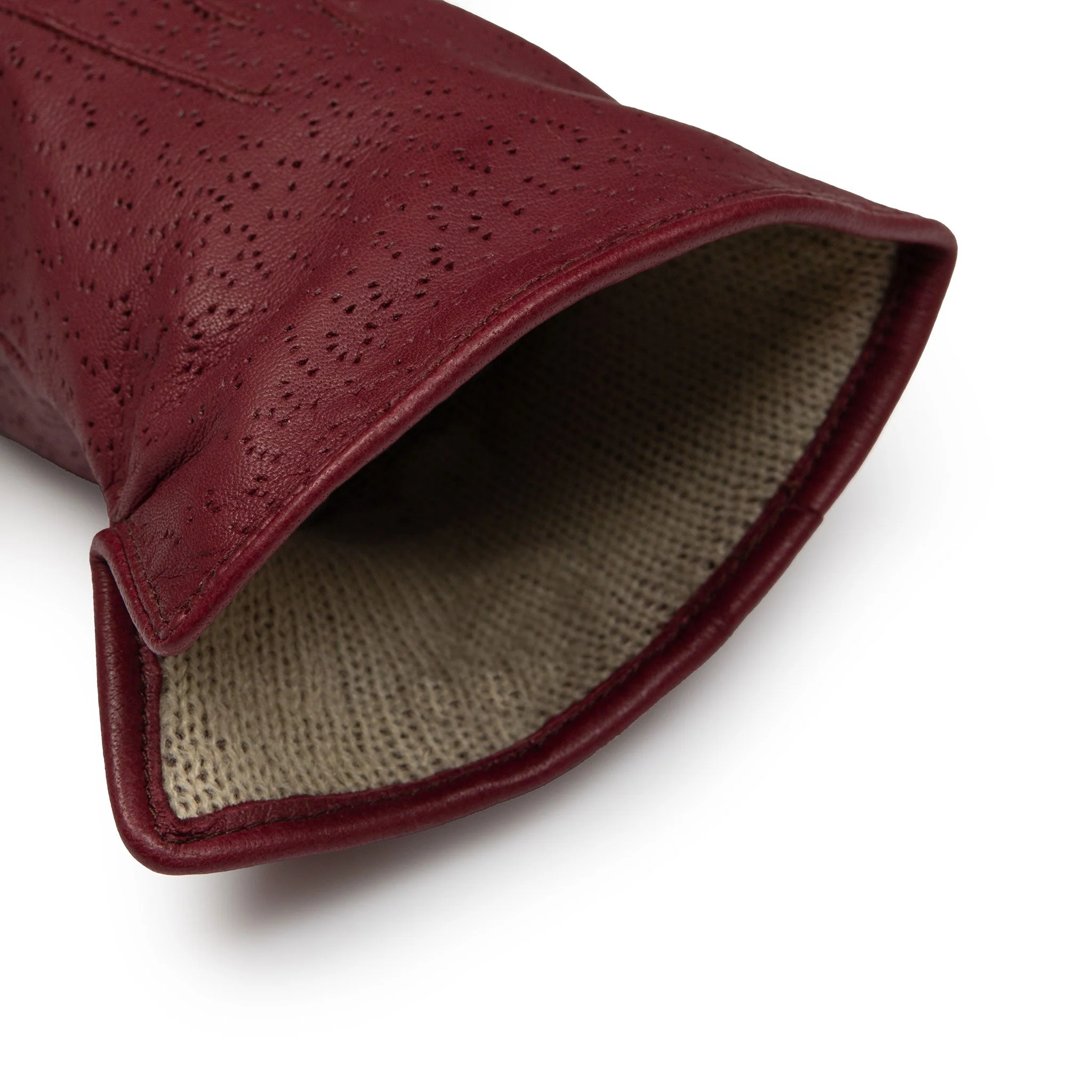 Women's Three-Point Lined Imitation Peccary Leather Gloves - Image 44