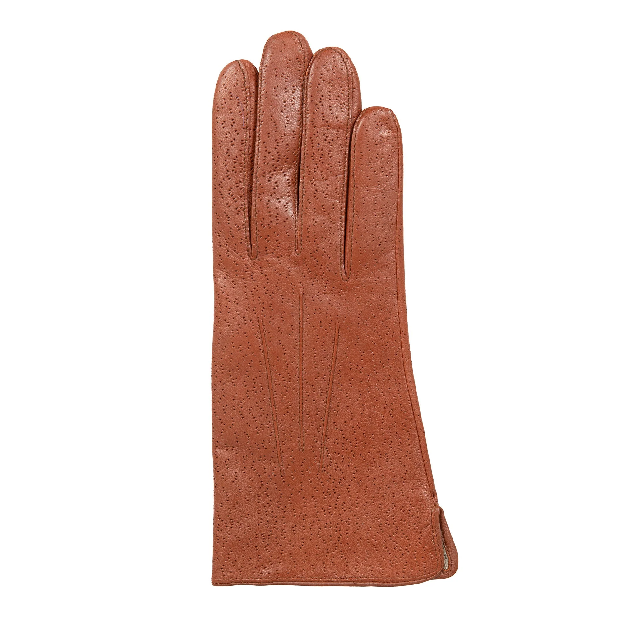 Women's Three-Point Lined Imitation Peccary Leather Gloves - Image 50