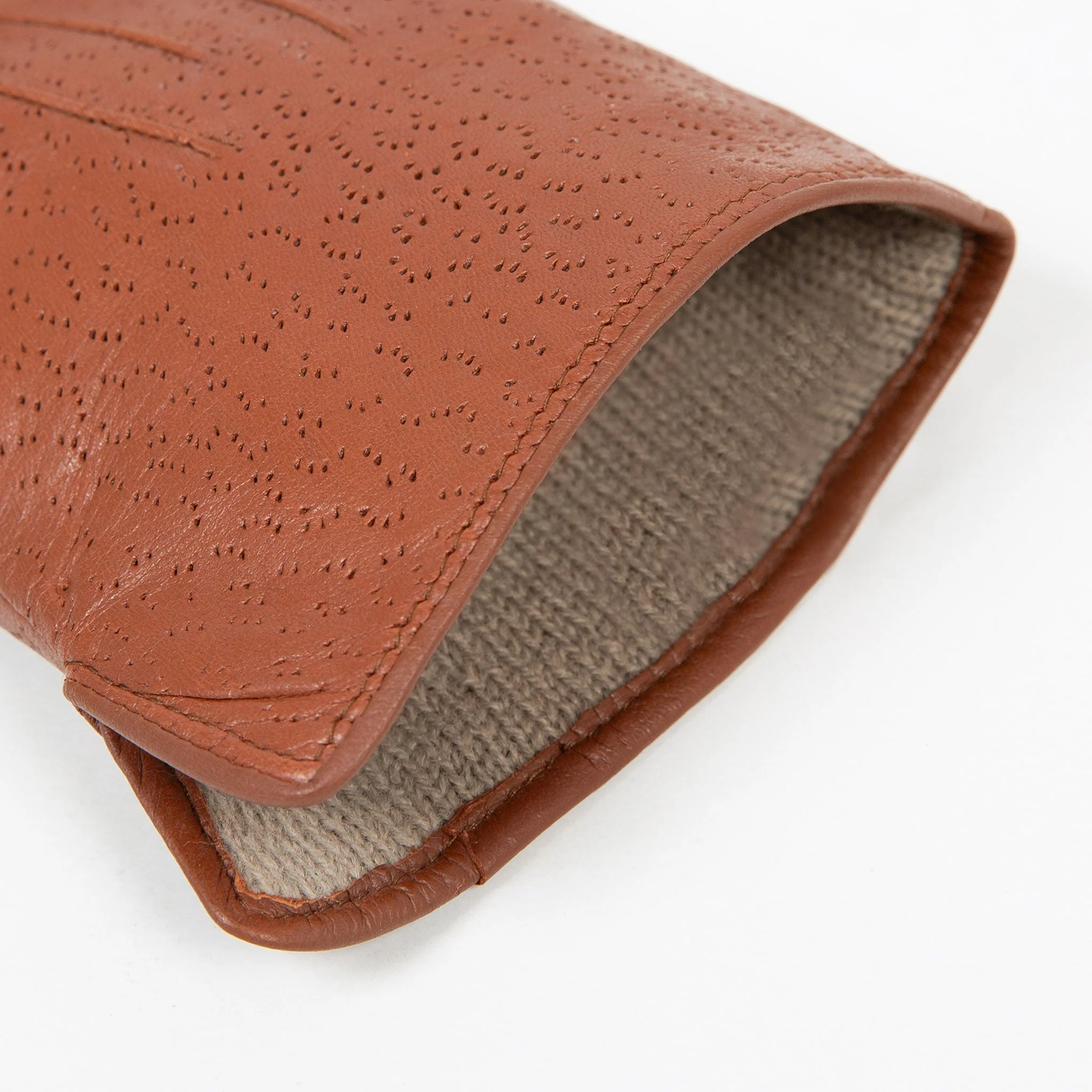 Women's Three-Point Lined Imitation Peccary Leather Gloves - Image 56