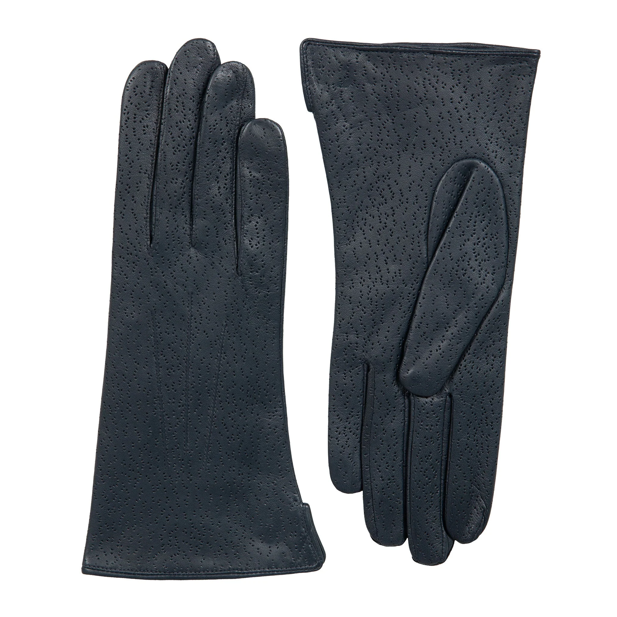 Women's Three-Point Lined Imitation Peccary Leather Gloves - Image 60