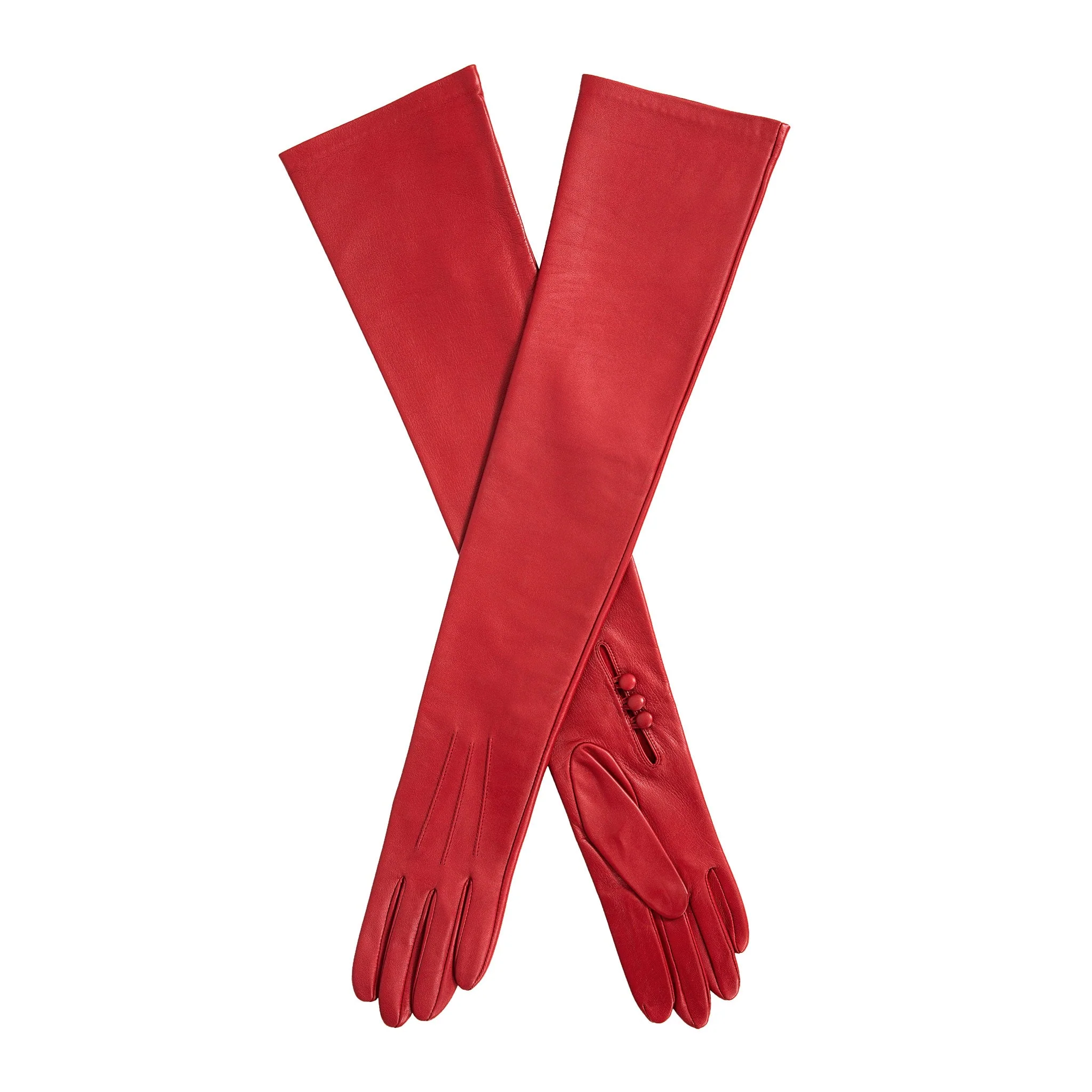 Women's Three-Point Long Opera Leather Gloves - Image 13