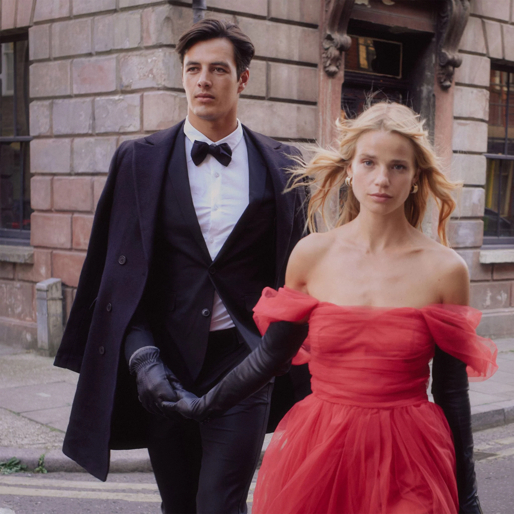 Women's Three-Point Long Opera Leather Gloves - Image 4