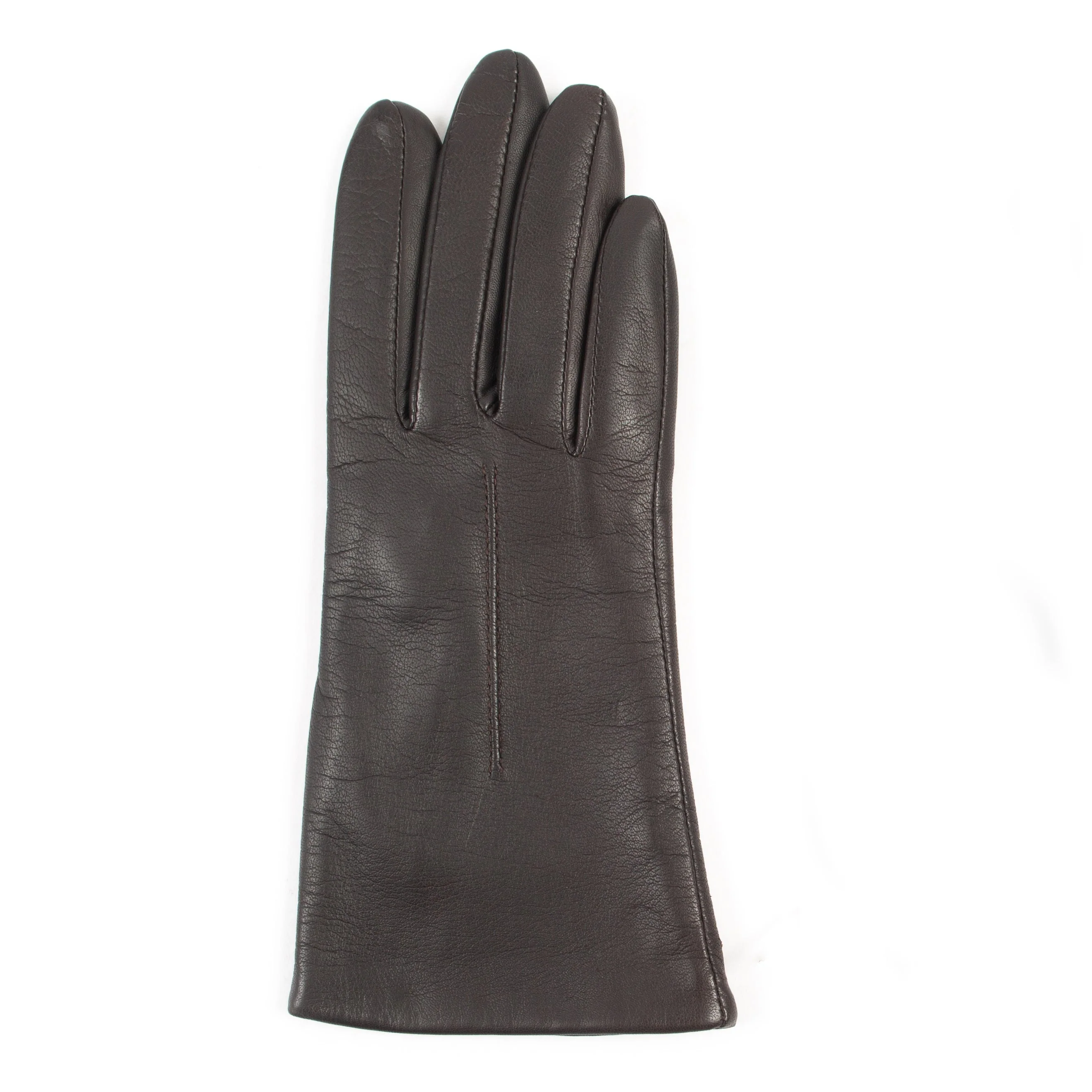 Women's Single-Point Fleece-Lined Leather Gloves - Image 3