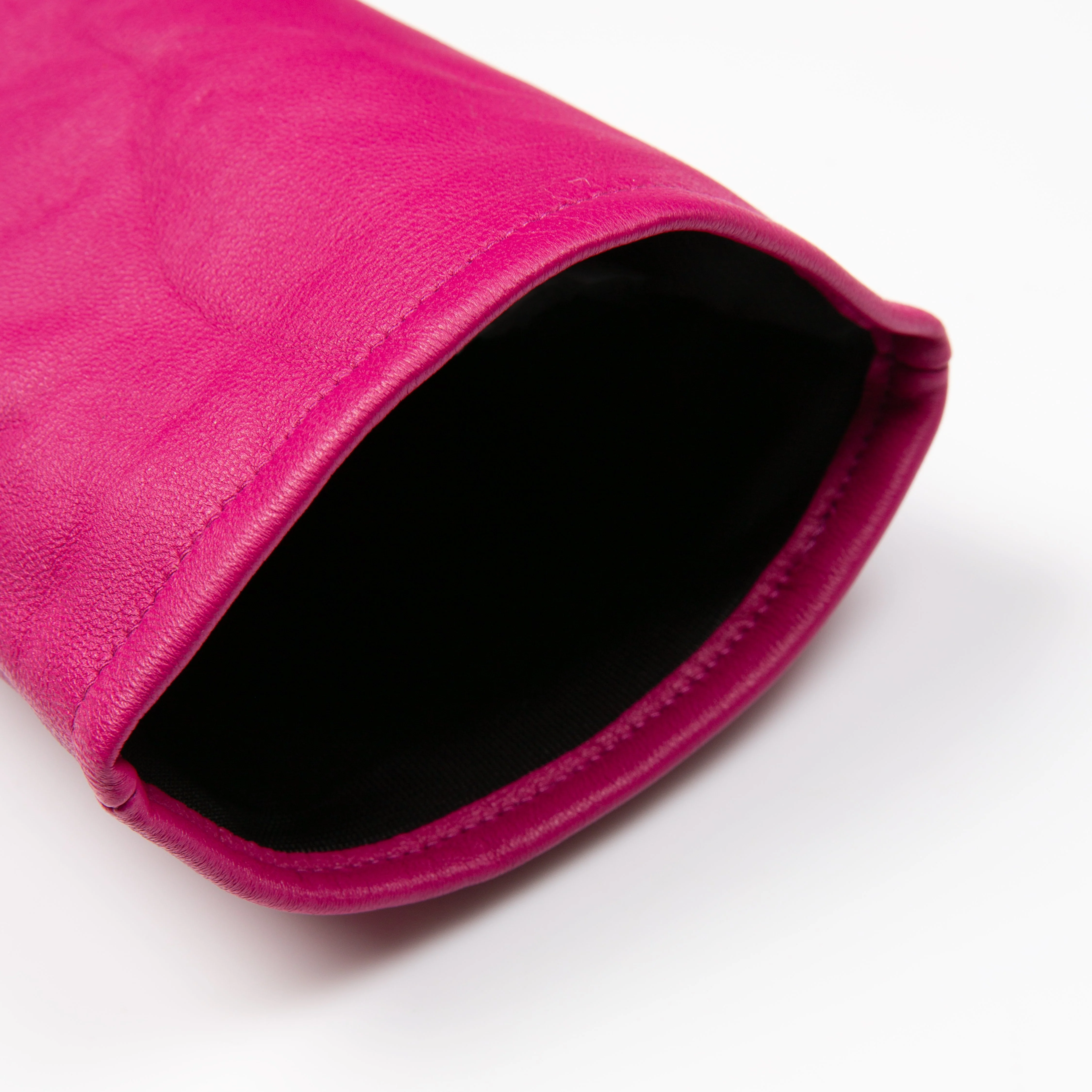 Women's Single-Point Long Above-Elbow Lined Leather Gloves - Image 23