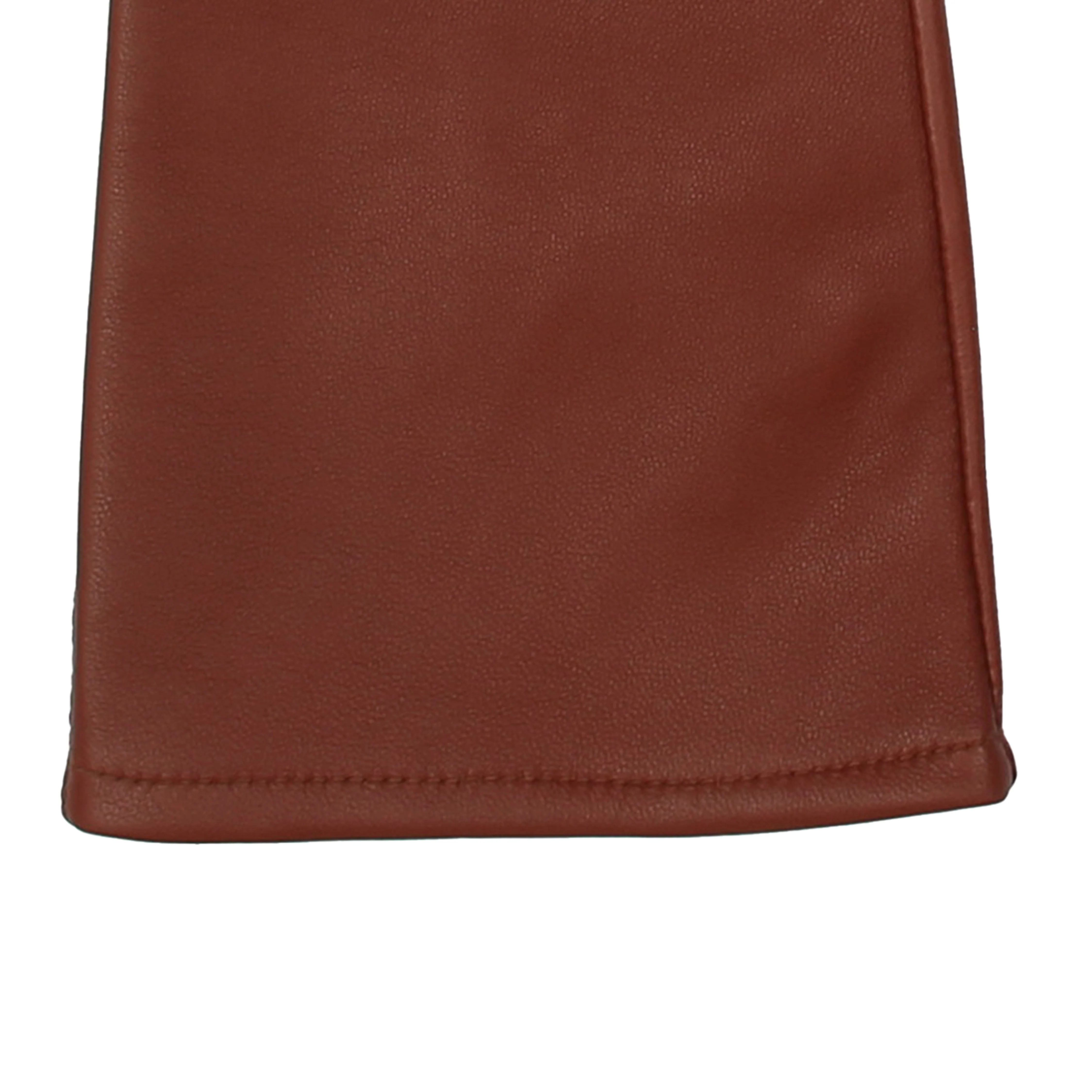 Women's Single-Point Long Above-Elbow Lined Leather Gloves - Image 41