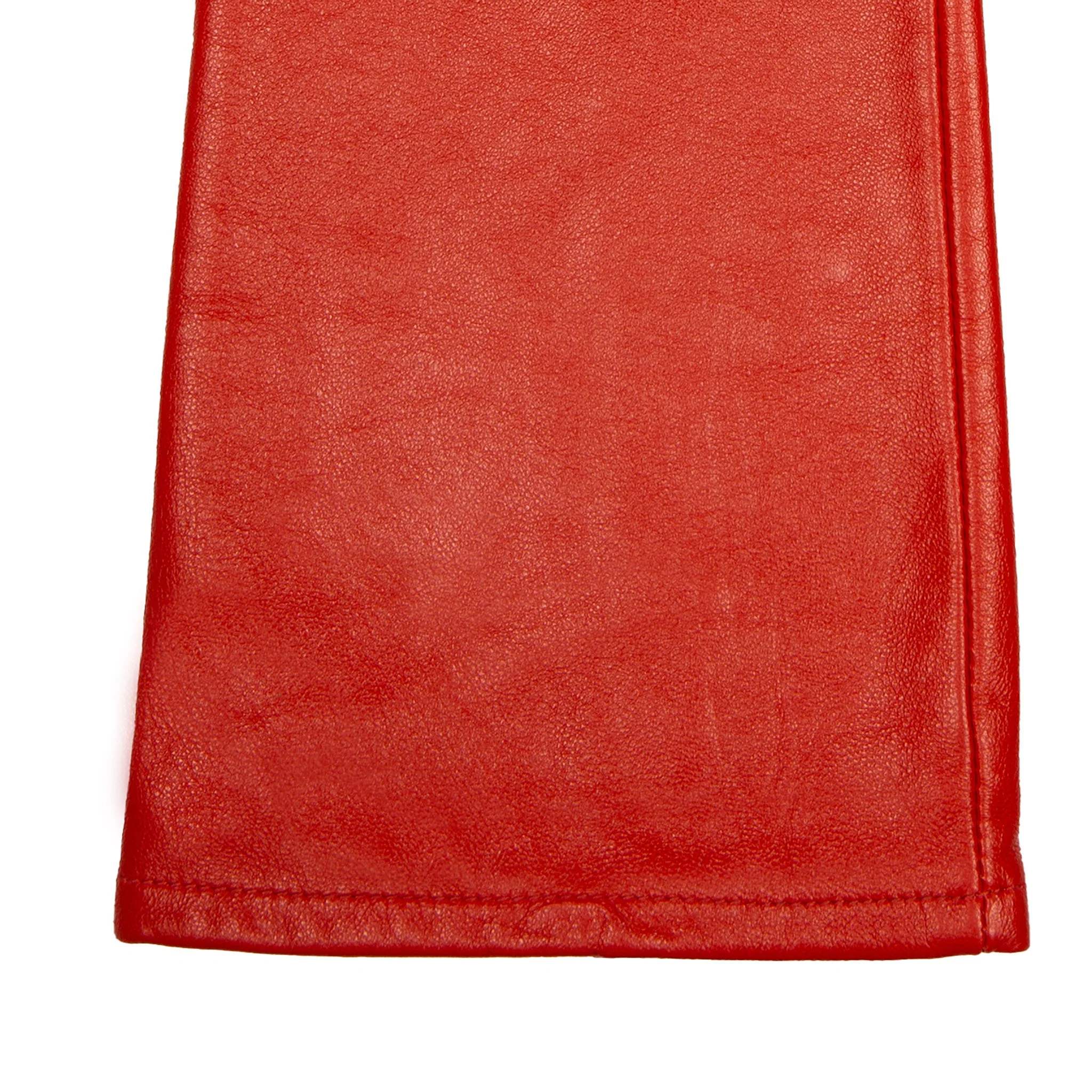 Women's Single-Point Long Above-Elbow Lined Leather Gloves - Image 6